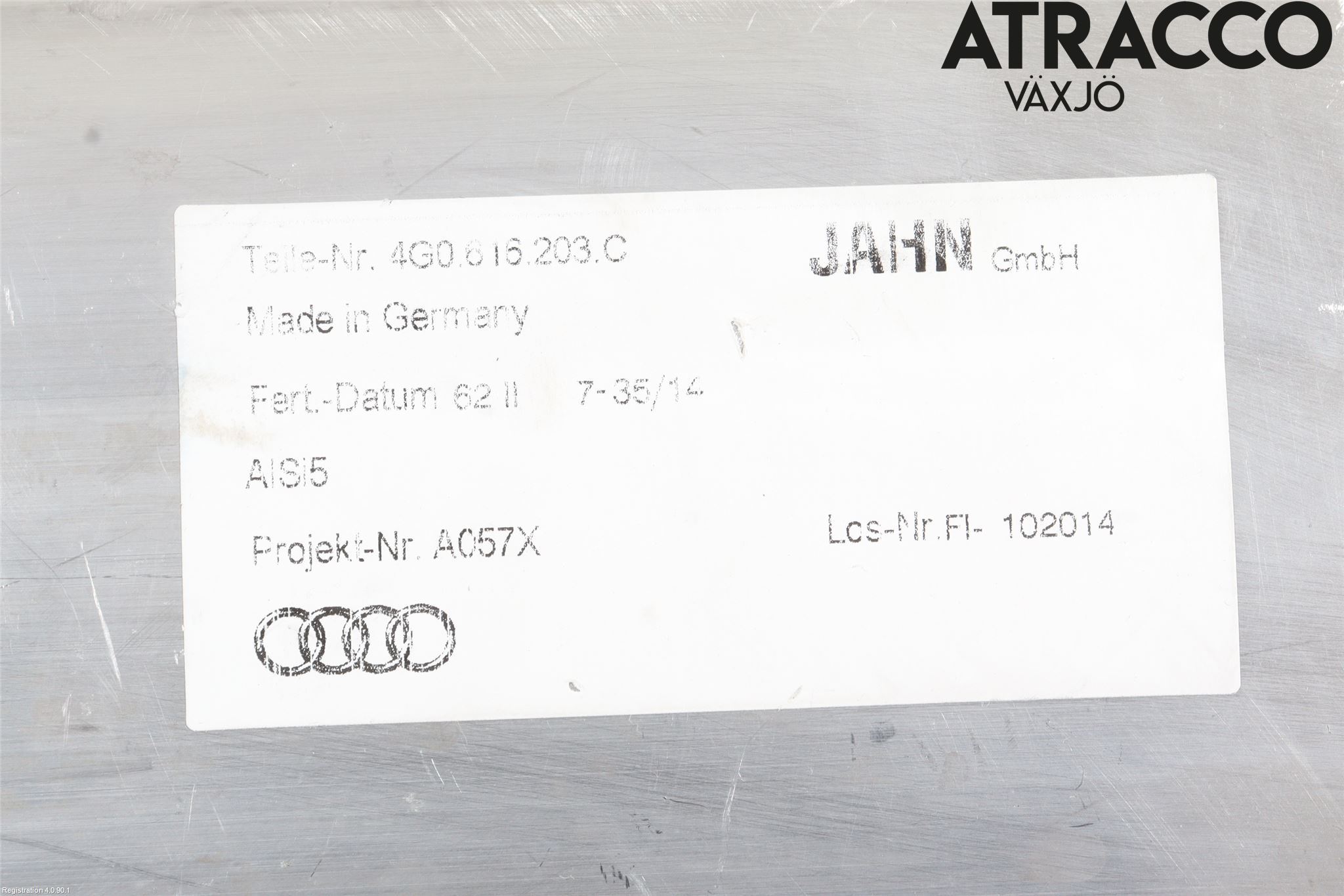 Audi A6 ALLROAD 12-18 Nivå/Lufrfrändring Trycktank