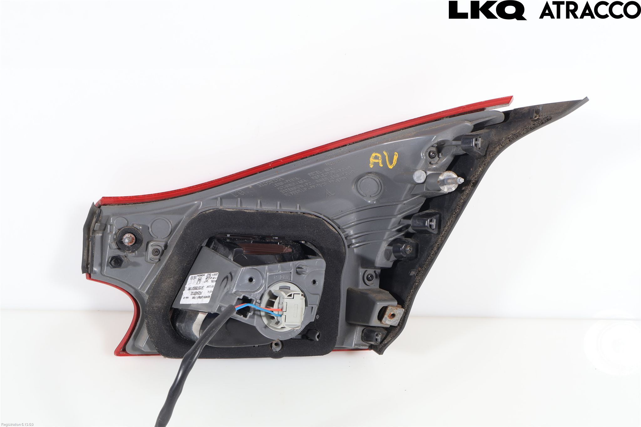 Honda CIVIC 12-16 Baklykt Venstre  På Luke(Indre