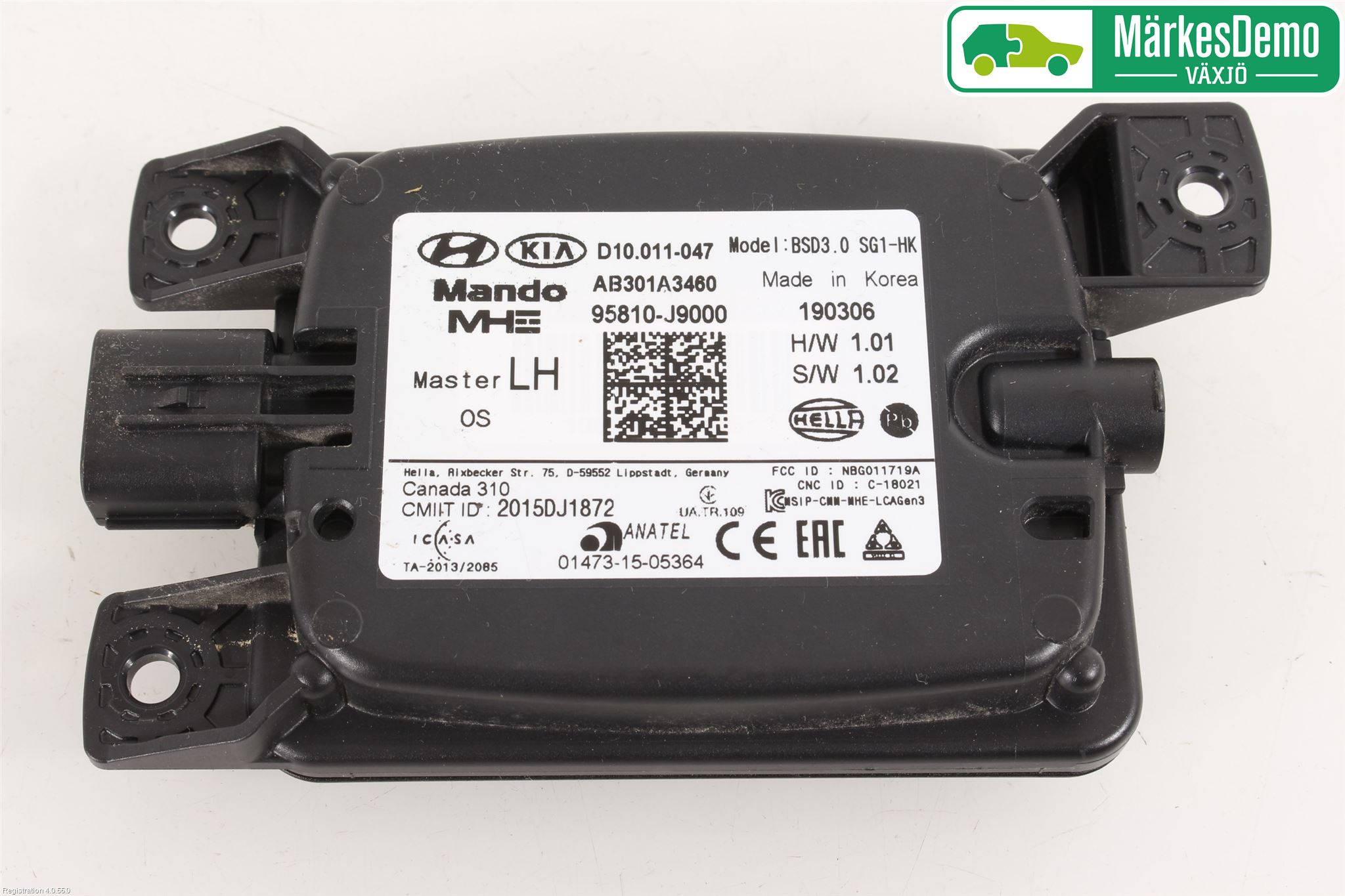 Hyundai KONA/ELECTRIC OS 18-23 Sensor Kollisjonsbeskyttelse