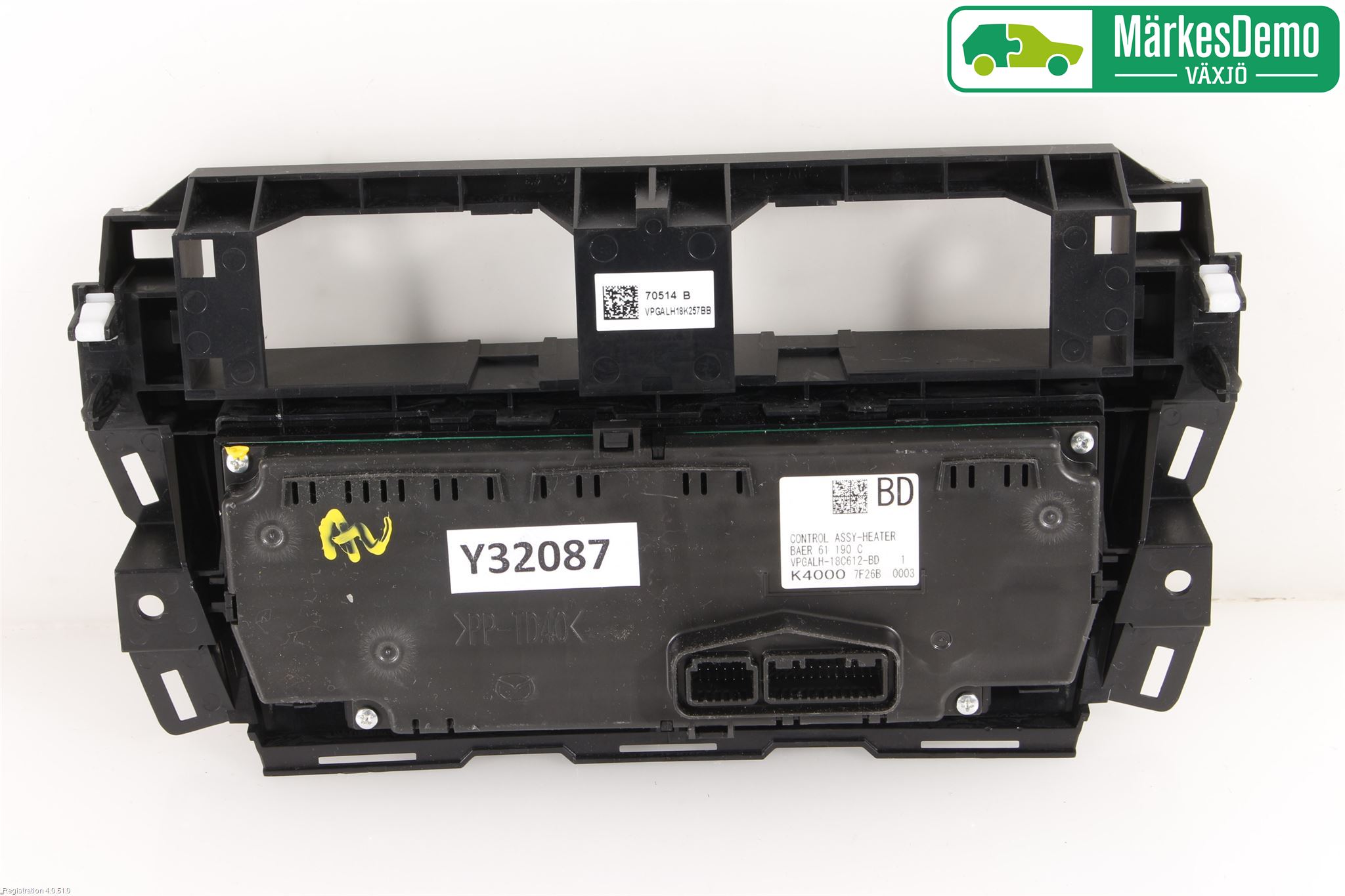 Mazda 3 III 14-19 Varme Ac Betjening-Display