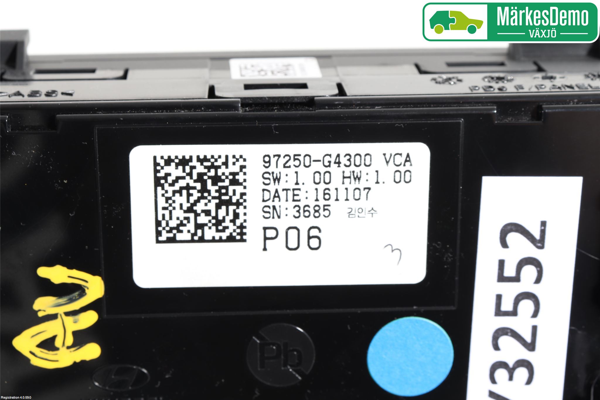 Hyundai i30 PD 17- Varme Ac Betjening-Display