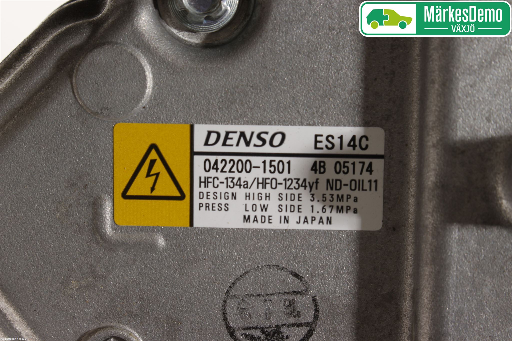Toyota YARIS XP130 15-20 Varme Ac Kompressor