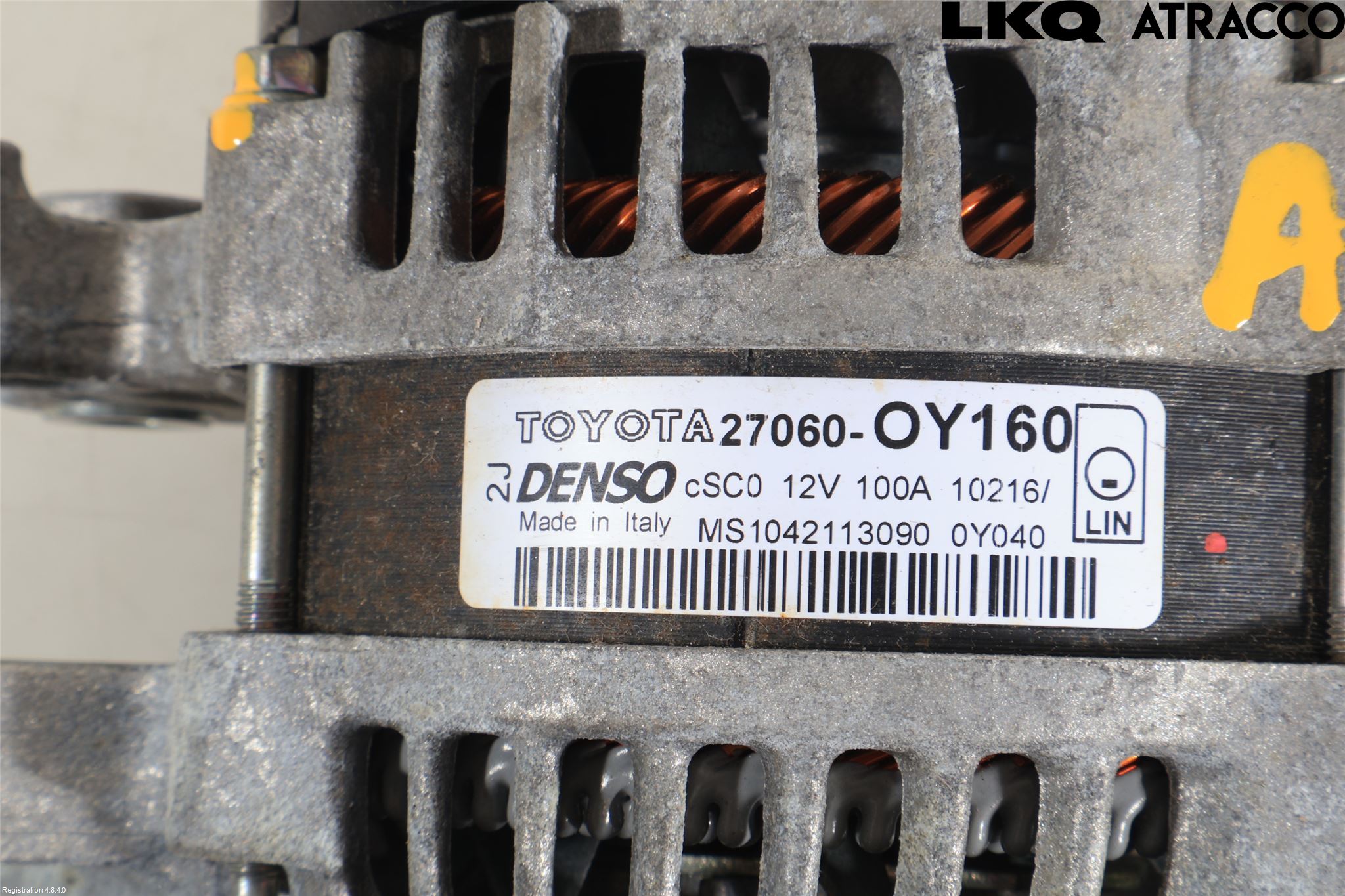 Toyota YARIS XP130 15-20 Dynamo