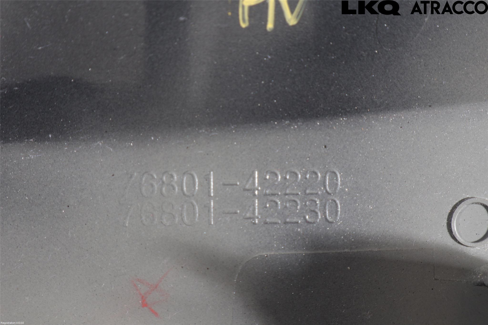 Toyota RAV4 13-18 Refleksplate - Skiltplate