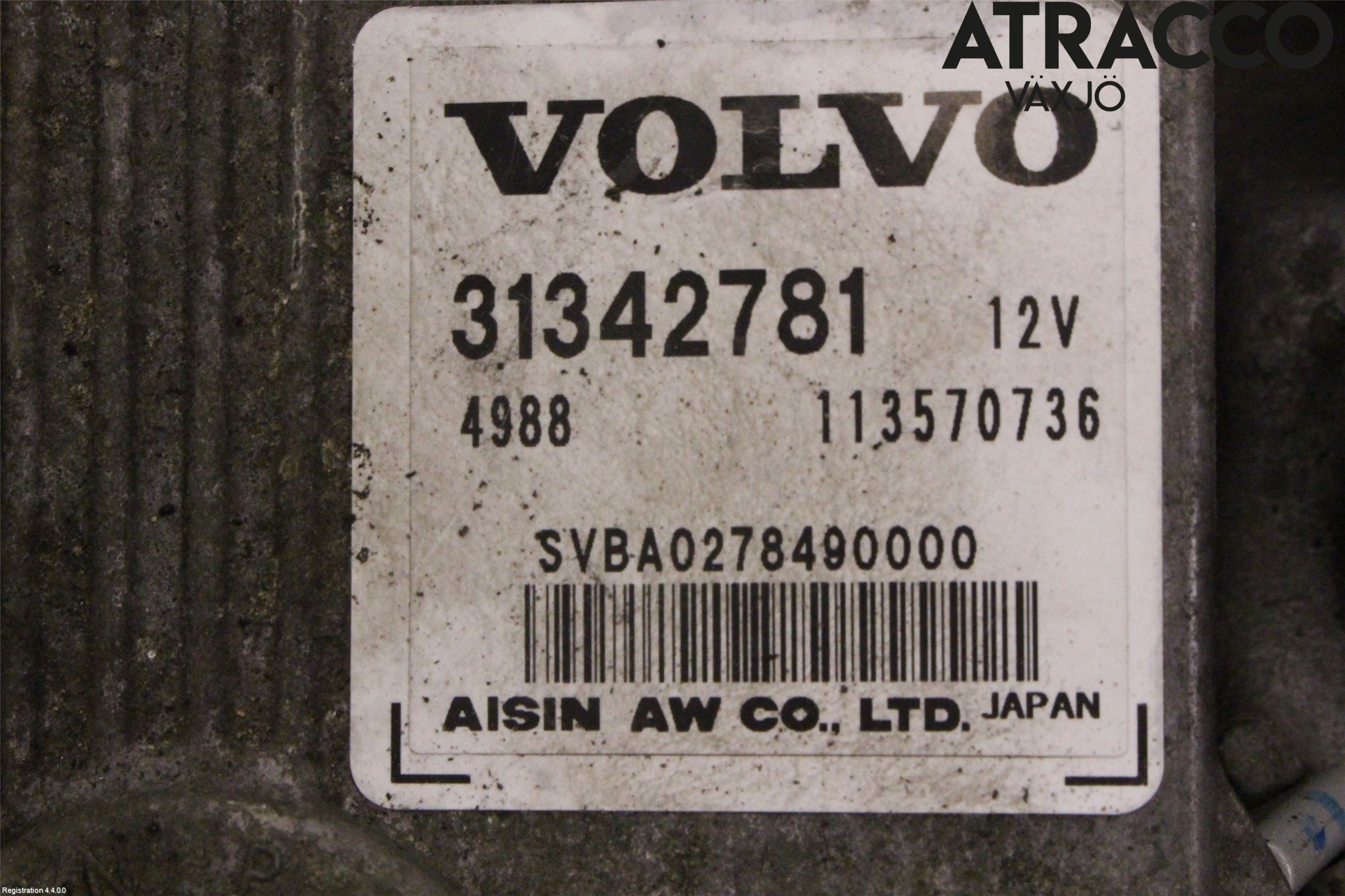 Volvo V60 11-13 Gearkasse Automat
