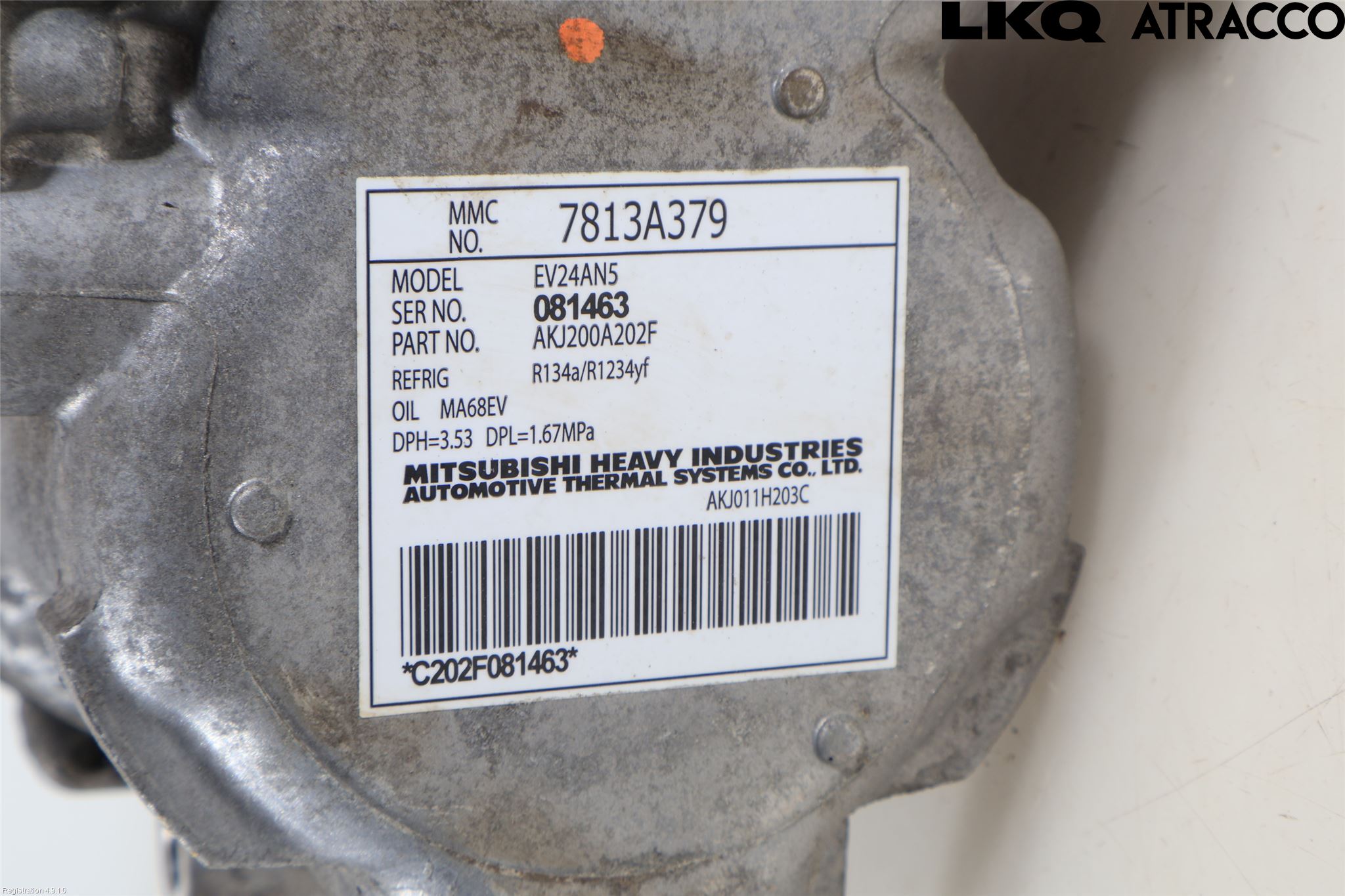 Mitsubishi OUTLANDER 13-21 Varme Ac Kompressor