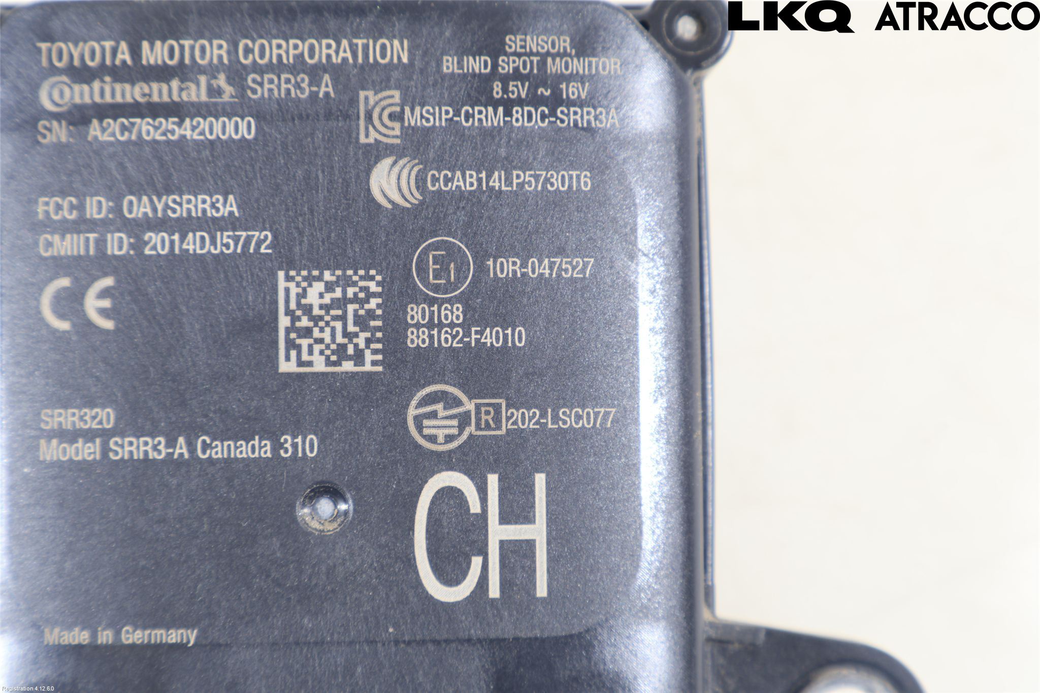 Toyota C-HR 16-23 Sensor Kollisjonsbeskyttelse