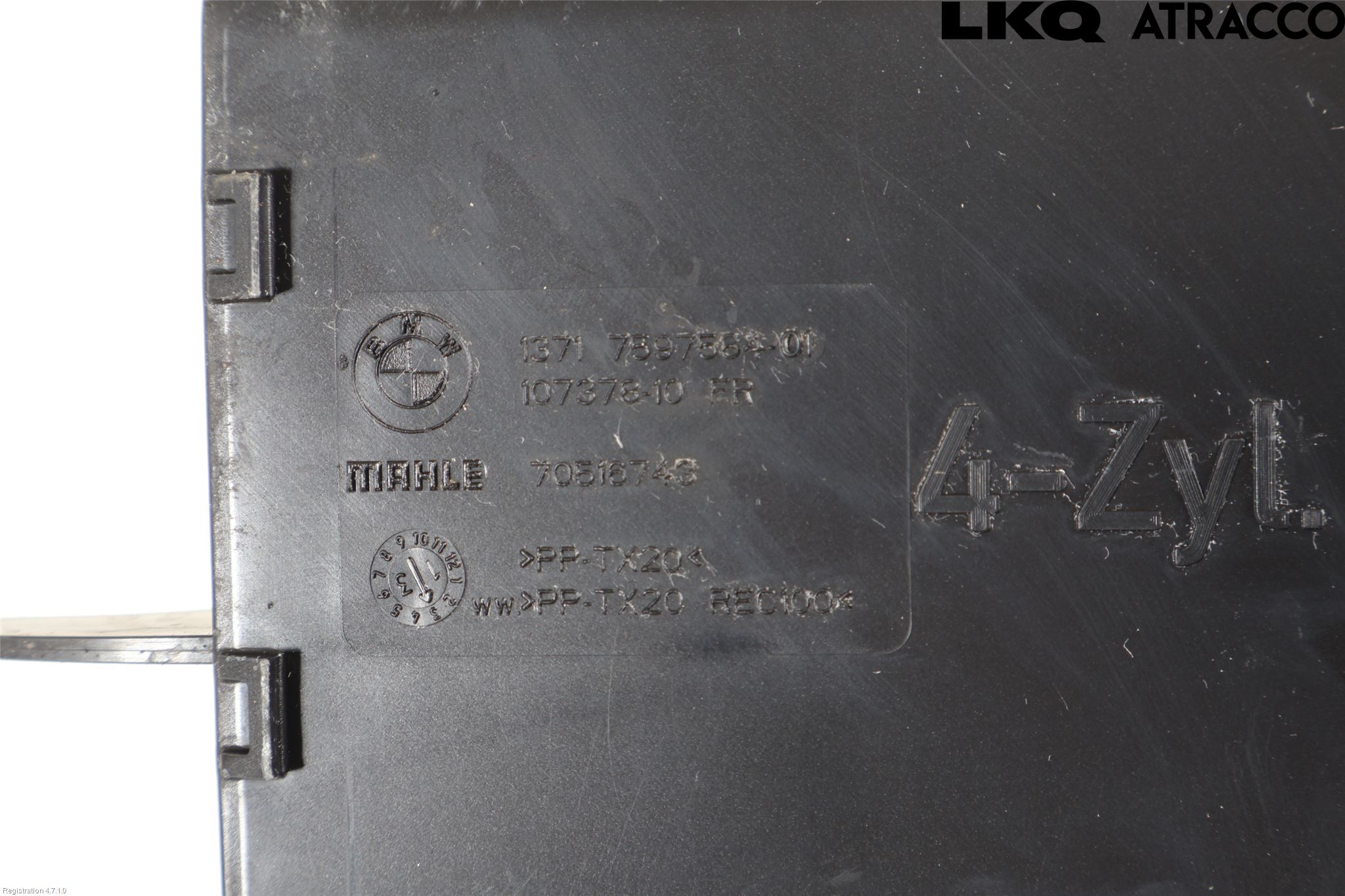 BMW 3 F30/F31/F80 12-19 Forg-Belg-Rør Mot Luftr
