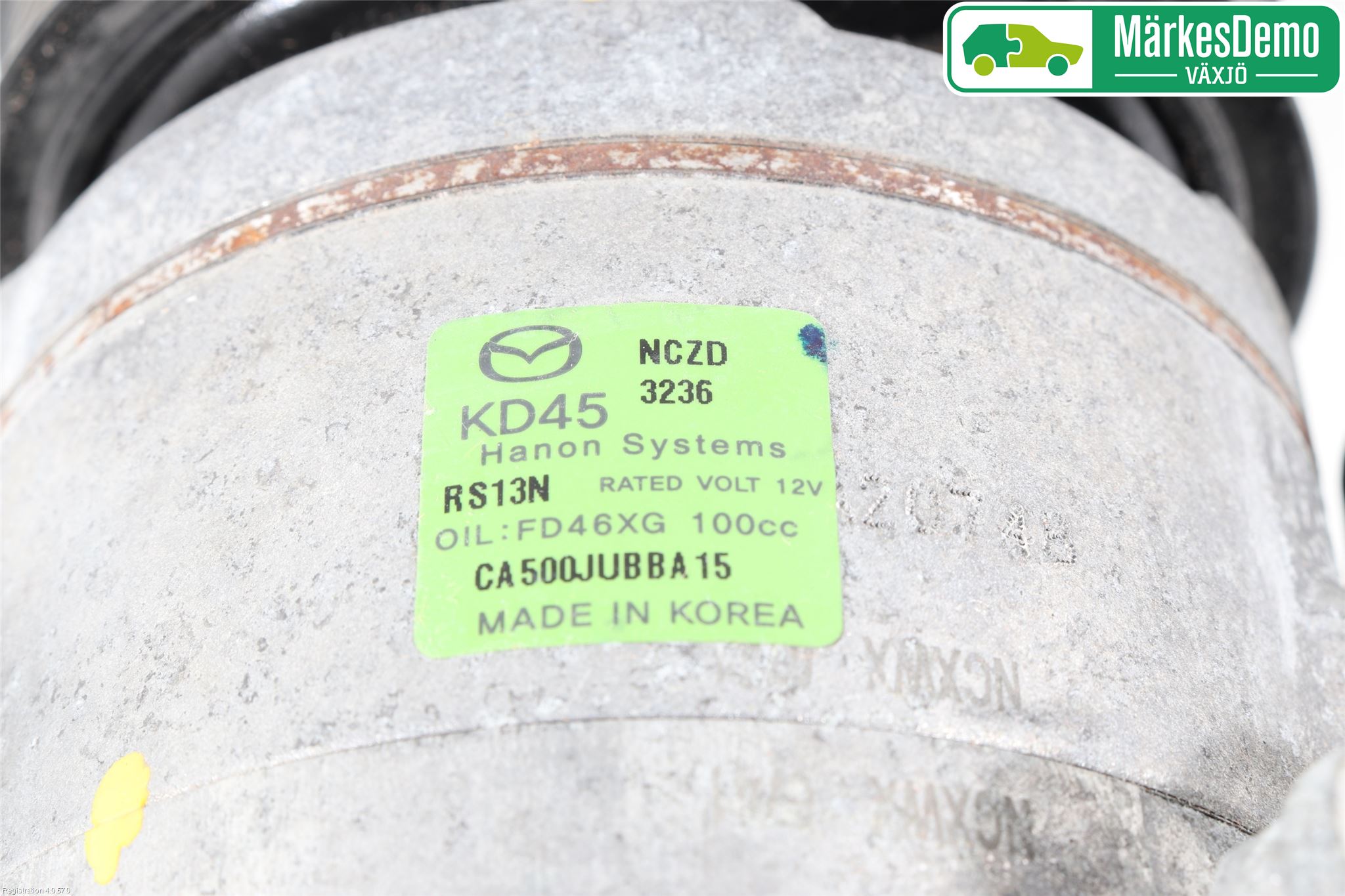 Mazda 3 III 14-19 Varme Ac Kompressor