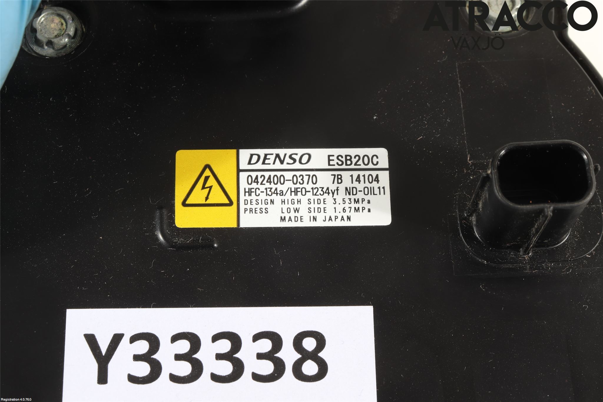 Toyota C-HR 16-23 Varme Ac Kompressor