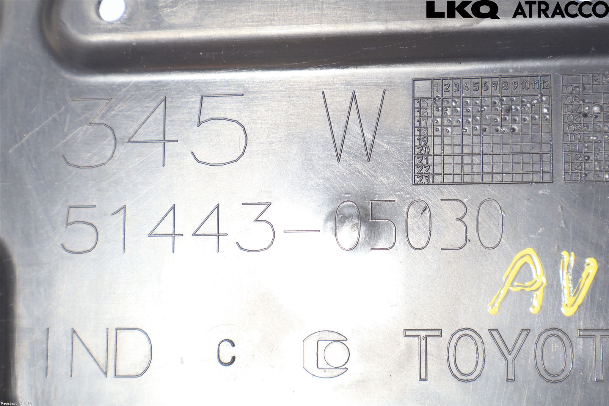 Toyota AURIS 13-19 Bunnplate U Motor-Gear-Dørk