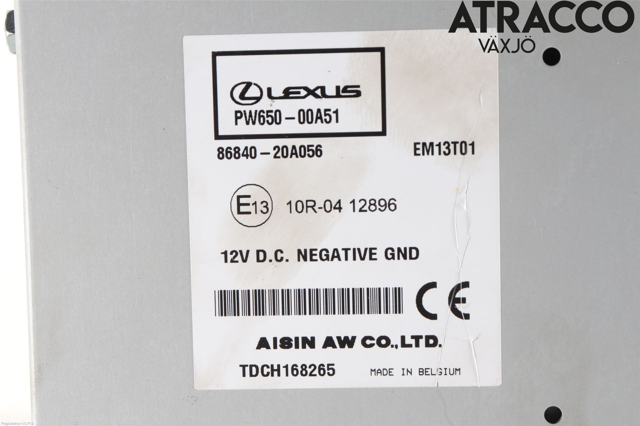 Lexus CT 200h Stereo Radio Med Cd