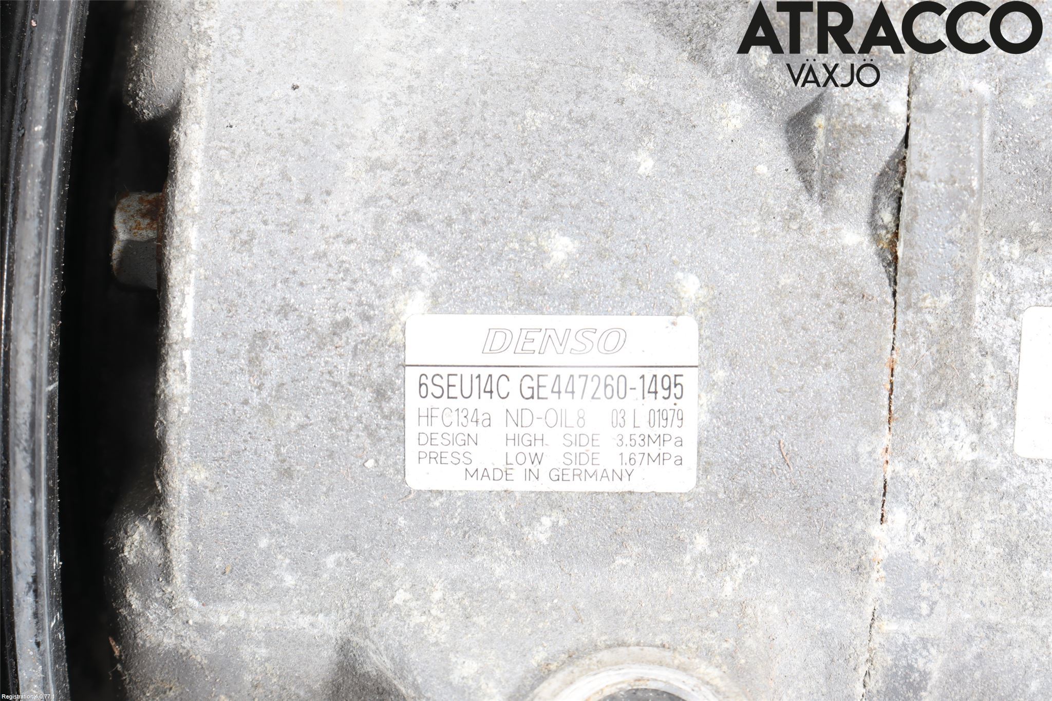 Toyota AVENSIS 09-15 Varme Ac Kompressor