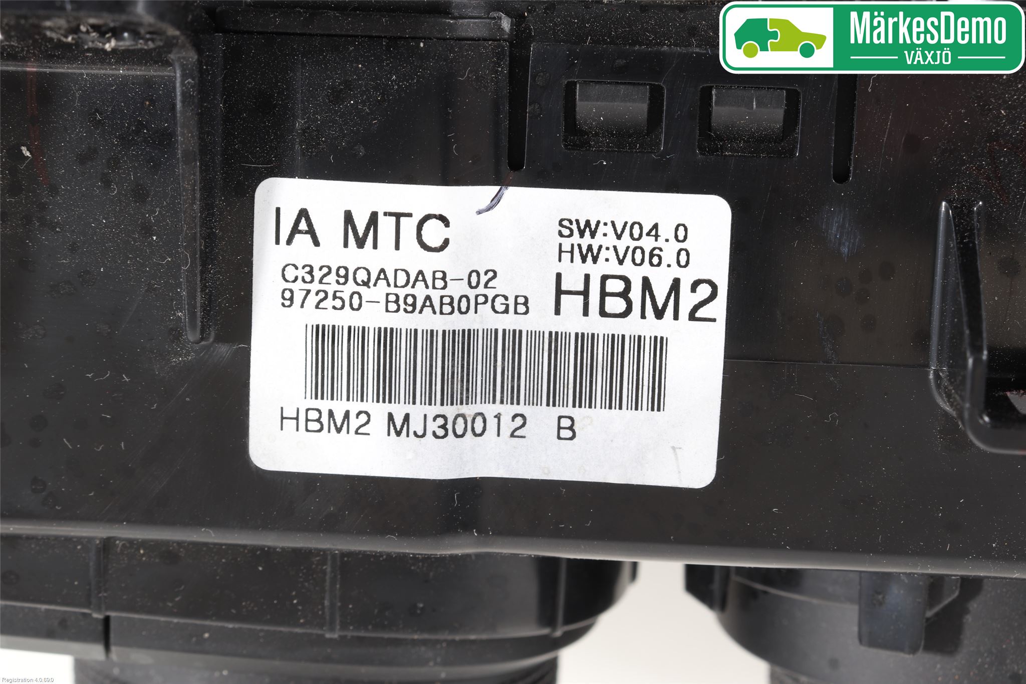 Hyundai i10 BA 17-20 Varme Ac Betjening-Display