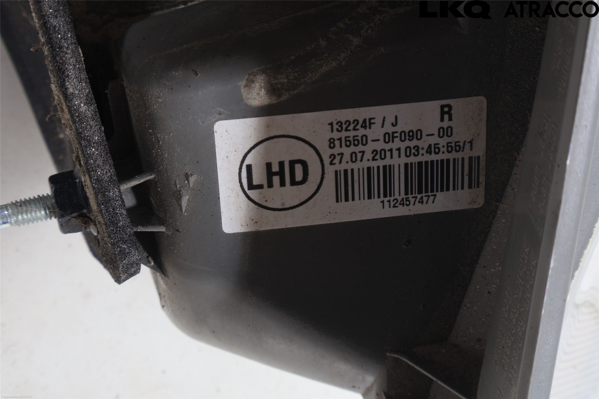 Toyota VERSO 09-18 Baklykt Høyre