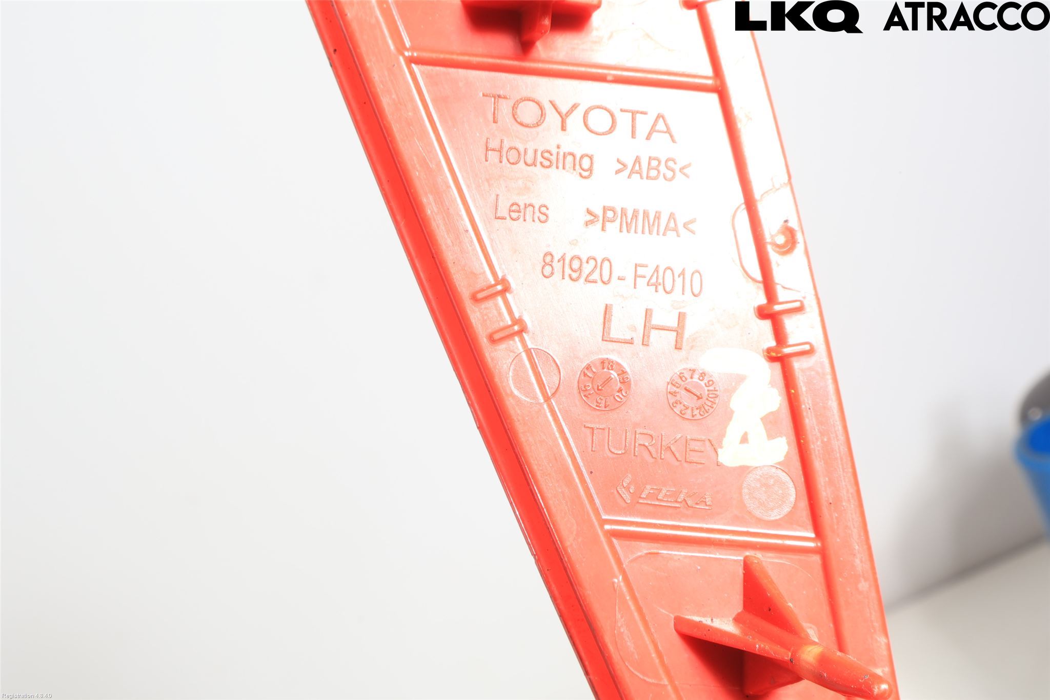 Toyota C-HR 16-23 Refleks Bak