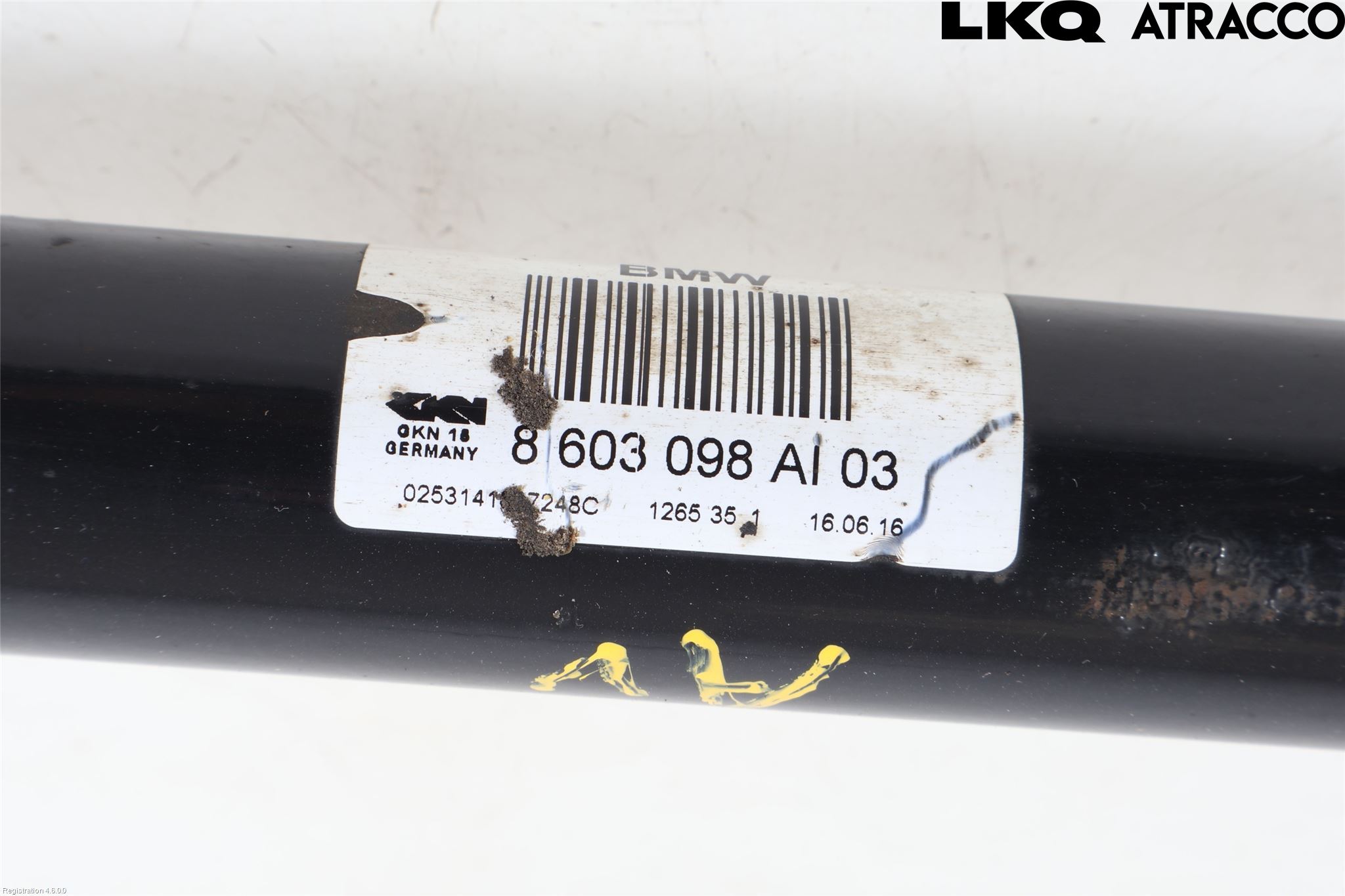BMW 5 F10/F11/F18 09-17 Drivaksel Bak Kompl Høyre