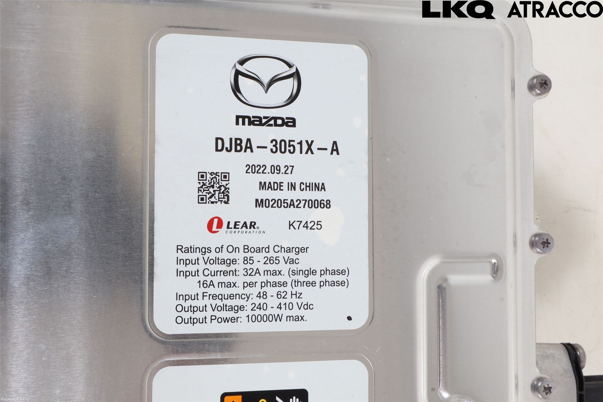 Mazda MX-30 20- Batterilader Hybrid