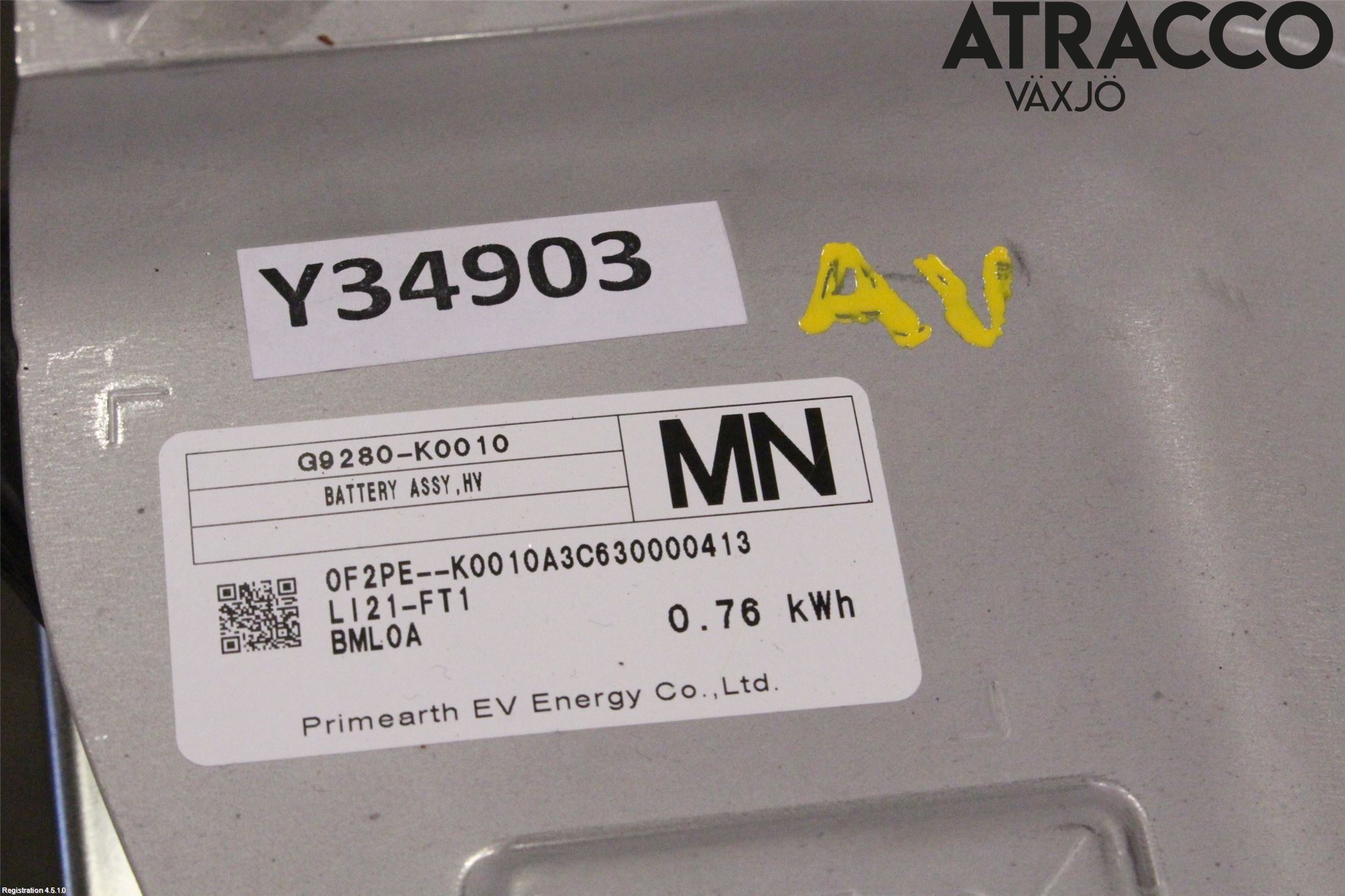 Mazda 2 KB Hybrid 22- Hybrid Batteri