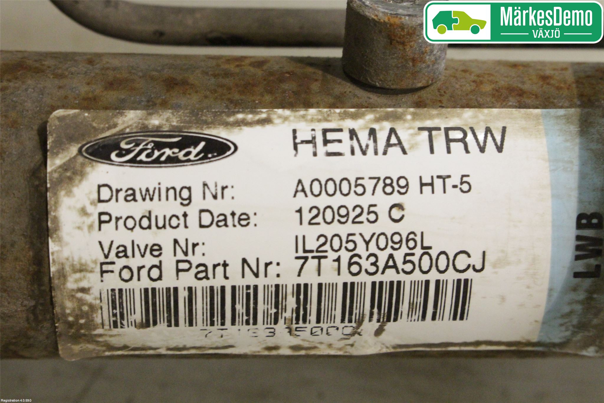 Ford TRANSIT CONNECT 09-13 Servo Snekke - Tannstang