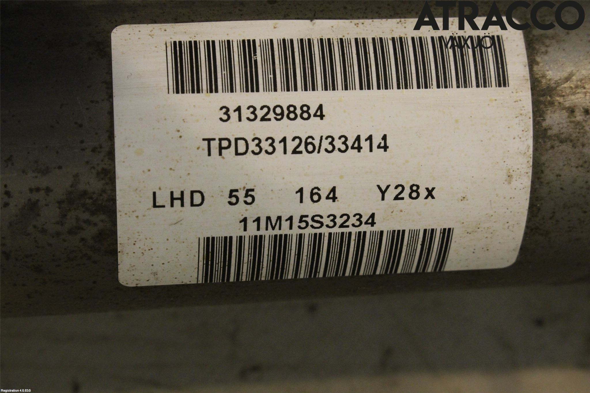 Volvo V70 08-13 Servo Snekke - Tannstang