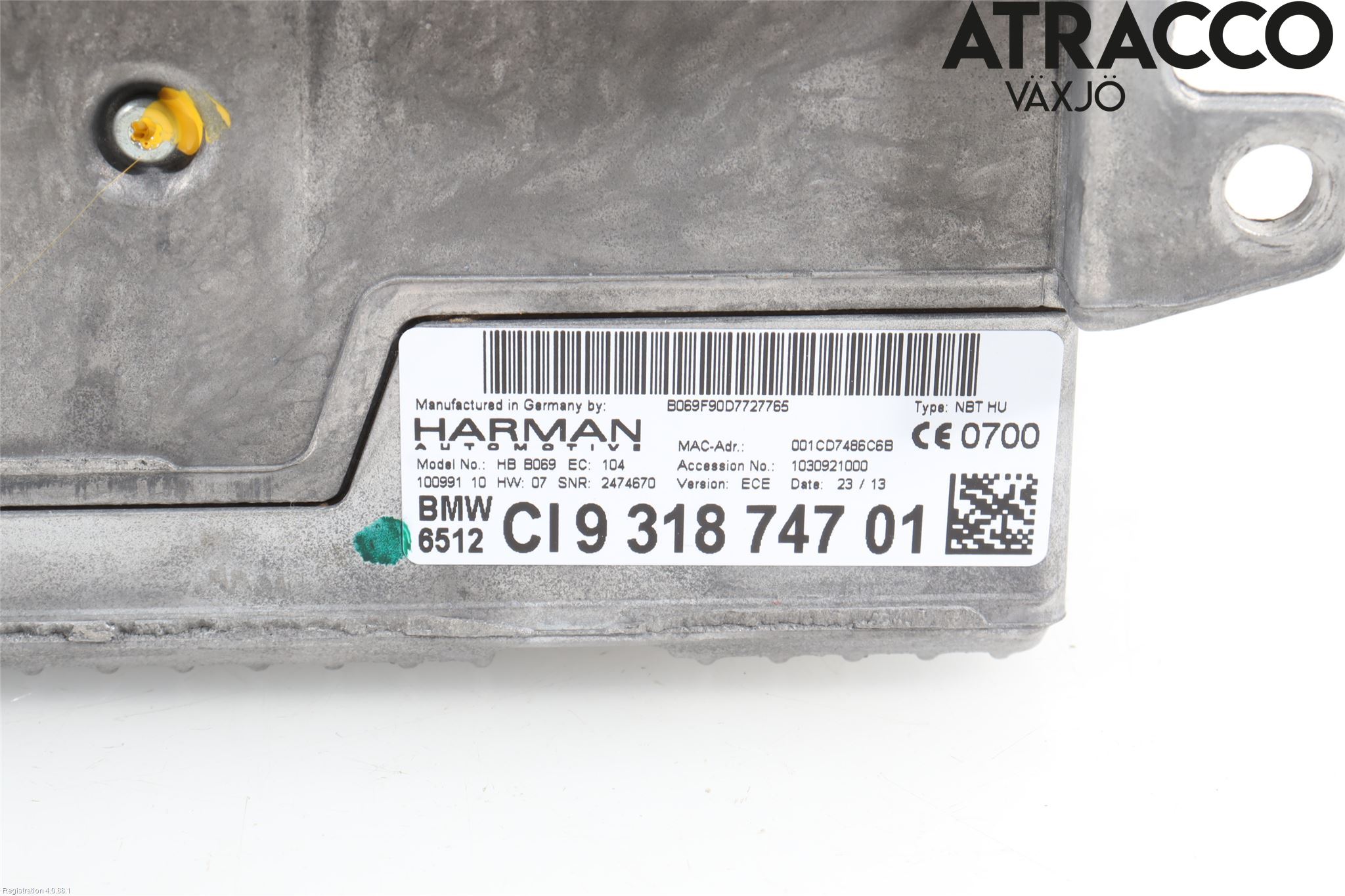 BMW 5 GT F07 09-17 Stereo Radio Med Cd