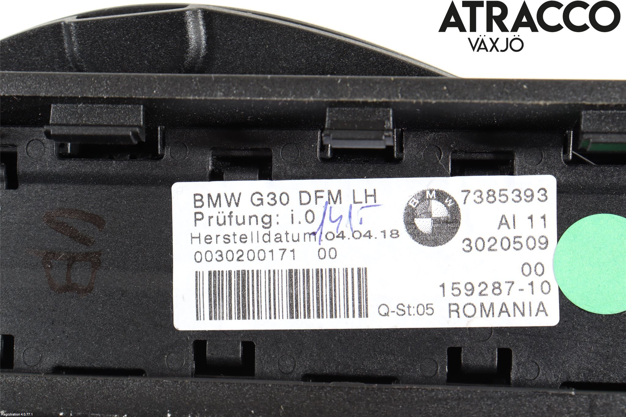 BMW 5 G30/G31/F90 17-23 Innr Solskjerm