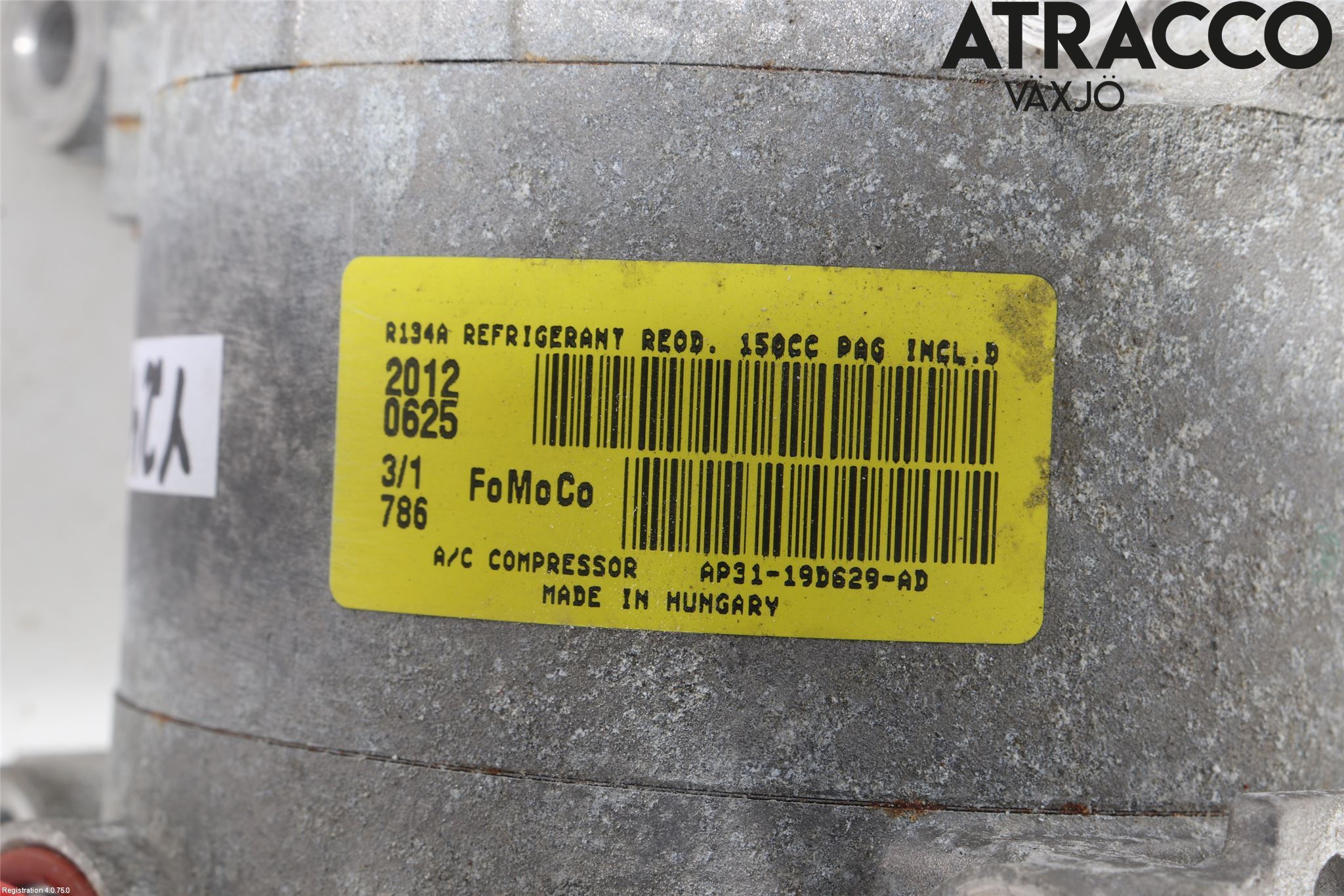 Ford FIESTA 09-12 Varme Ac Kompressor