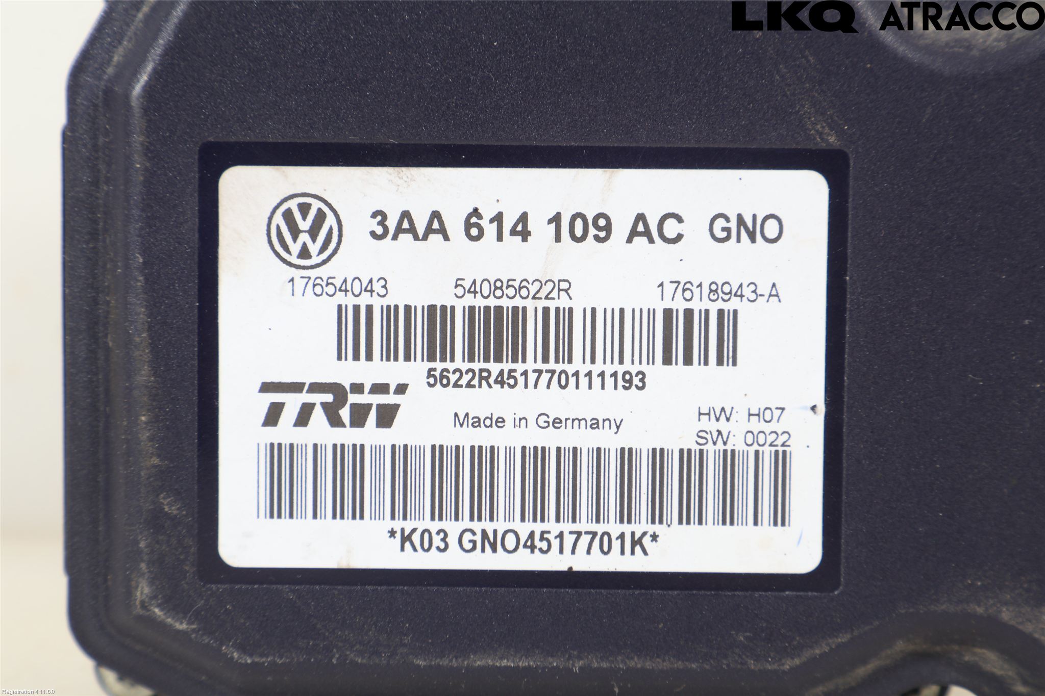 Volkswagen VW PASSAT 11-14 Abs Hydraulikkaggregat