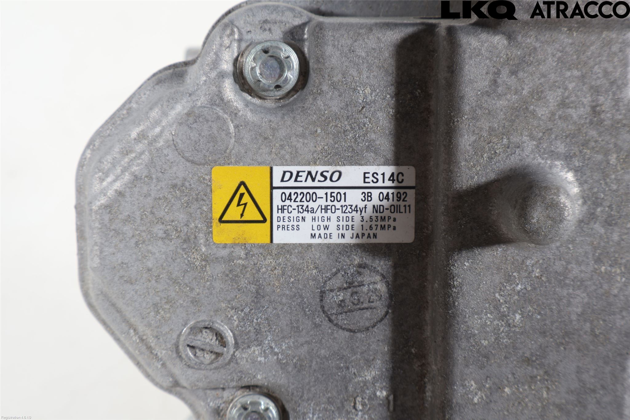 Toyota YARIS XP130 15-20 Varme Ac Kompressor