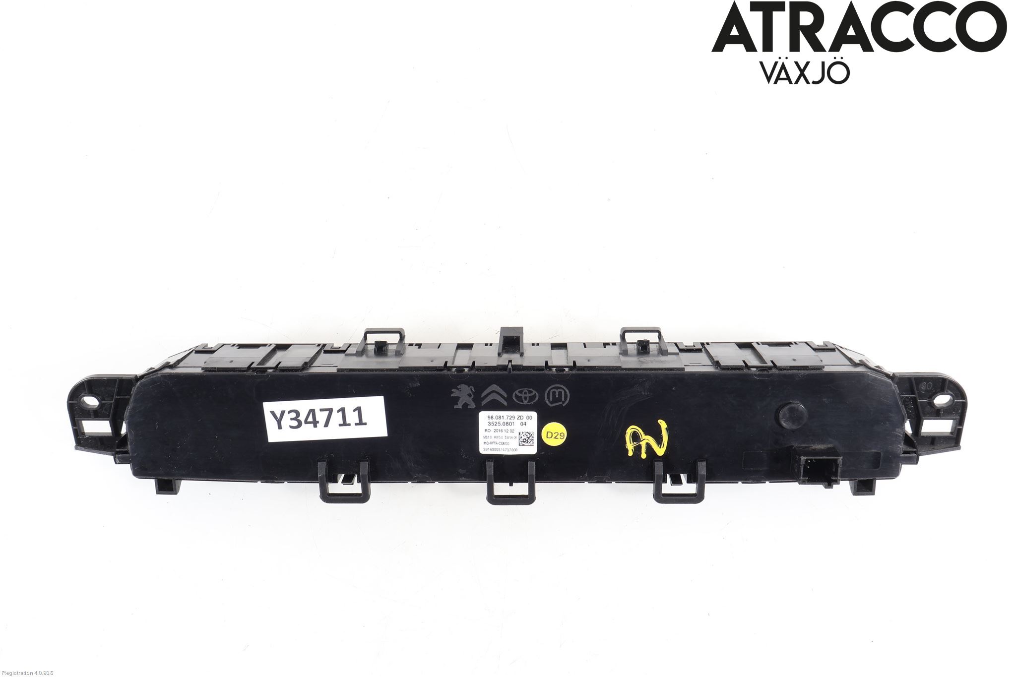 Toyota PROACE II 16- Varme Ac Betjening-Display