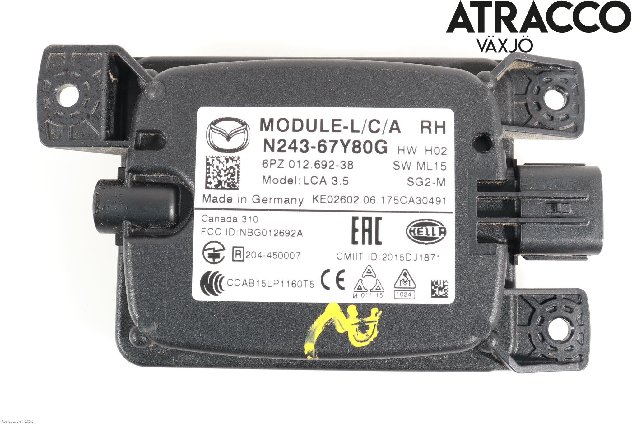 Mazda MX-5 IV (ND/ND2/ND3) MIATA 15- Sensor Kollisjonsbeskyttelse