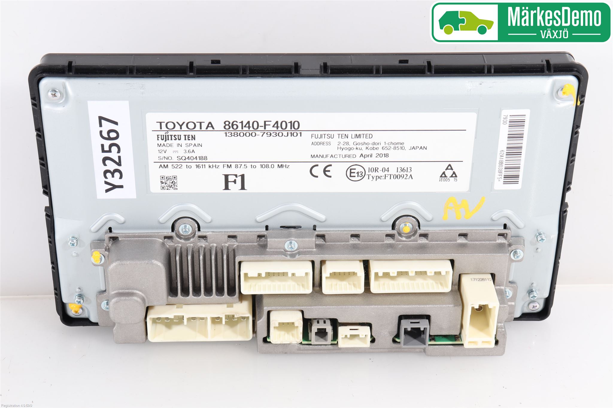 Toyota C-HR 16-23 Stereo Radio Med Cd