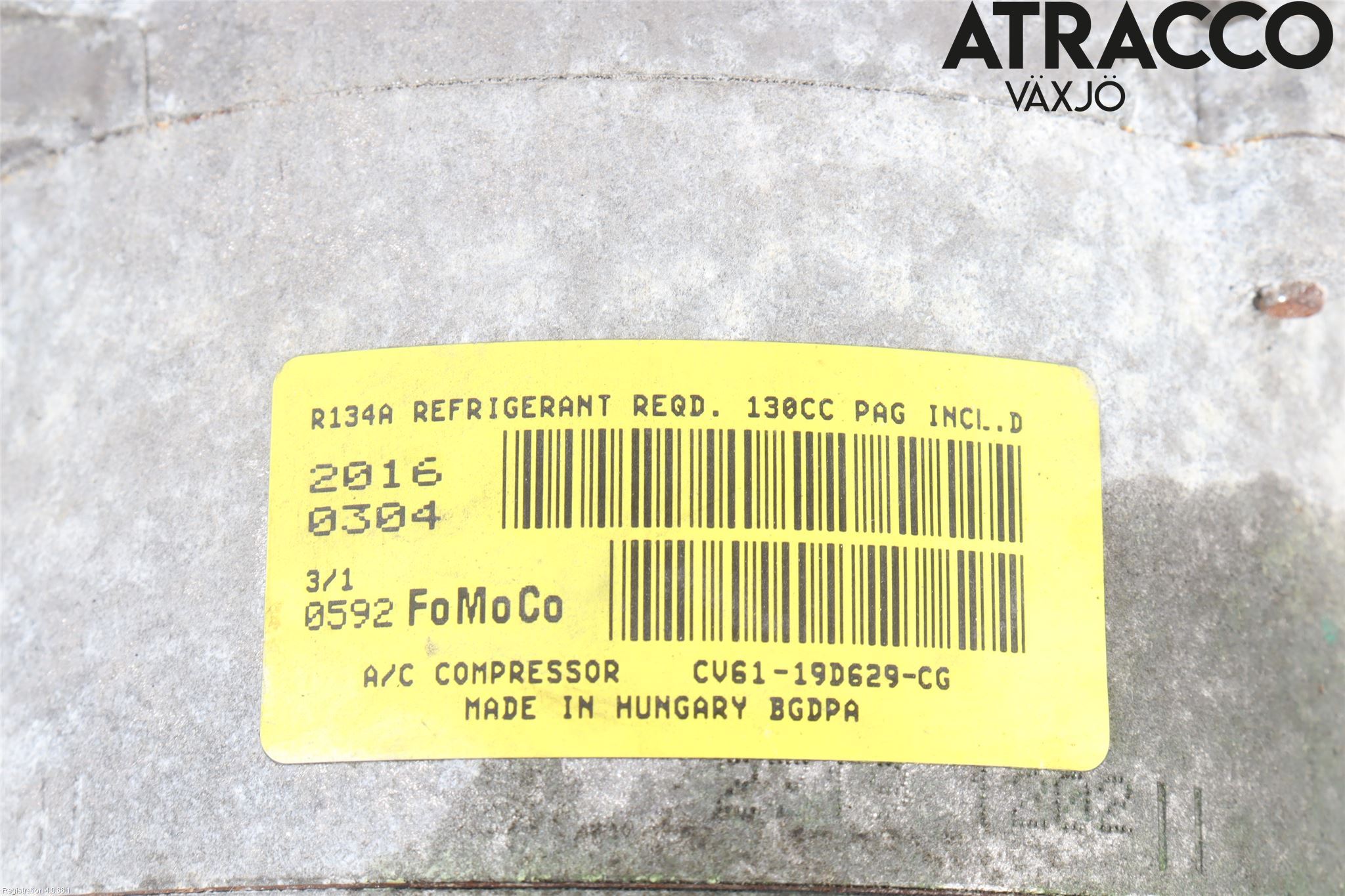Ford KUGA 13-16 Varme Ac Kompressor