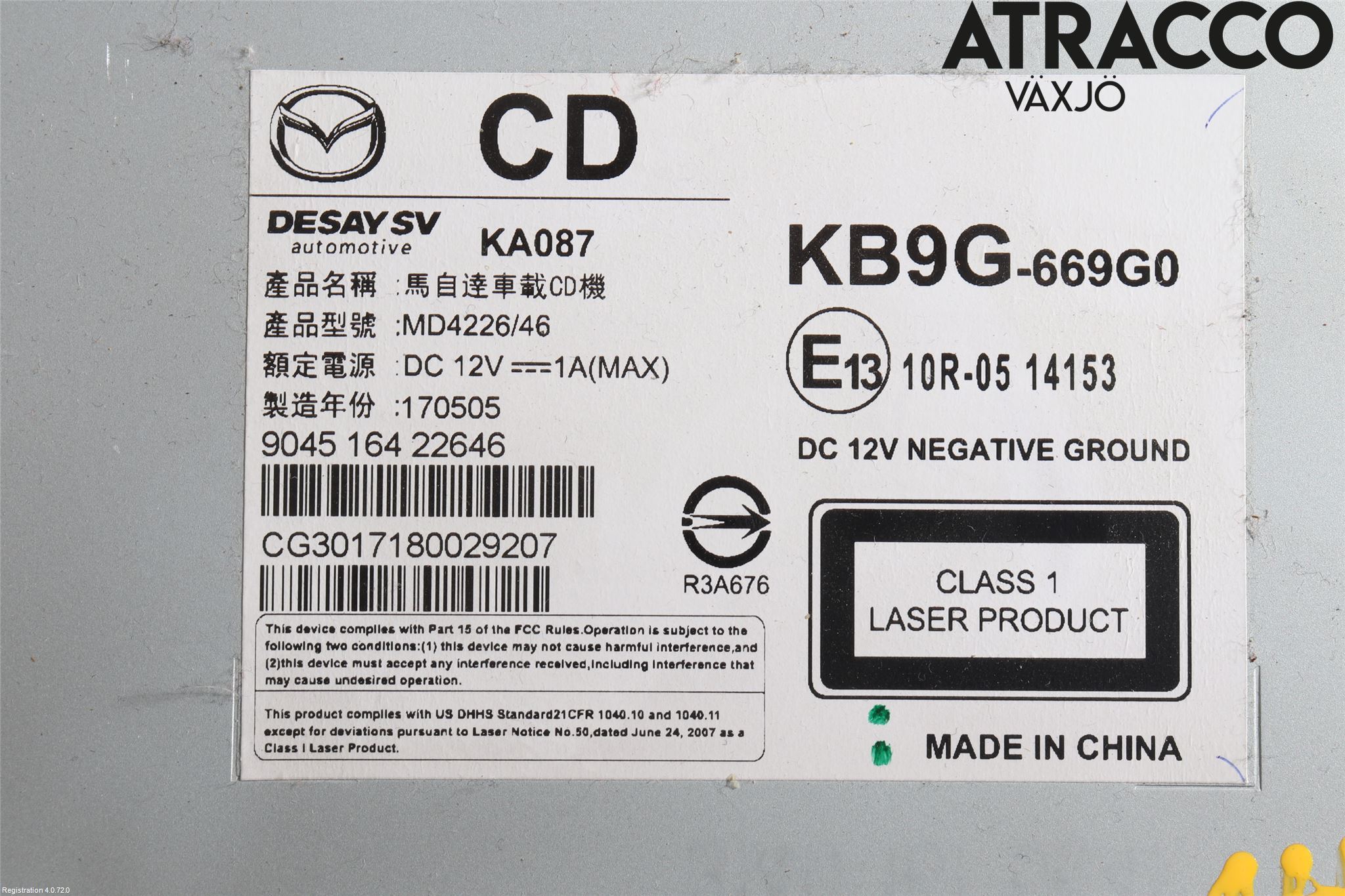 Mazda CX-5 17- Stereo Radio Med Cd