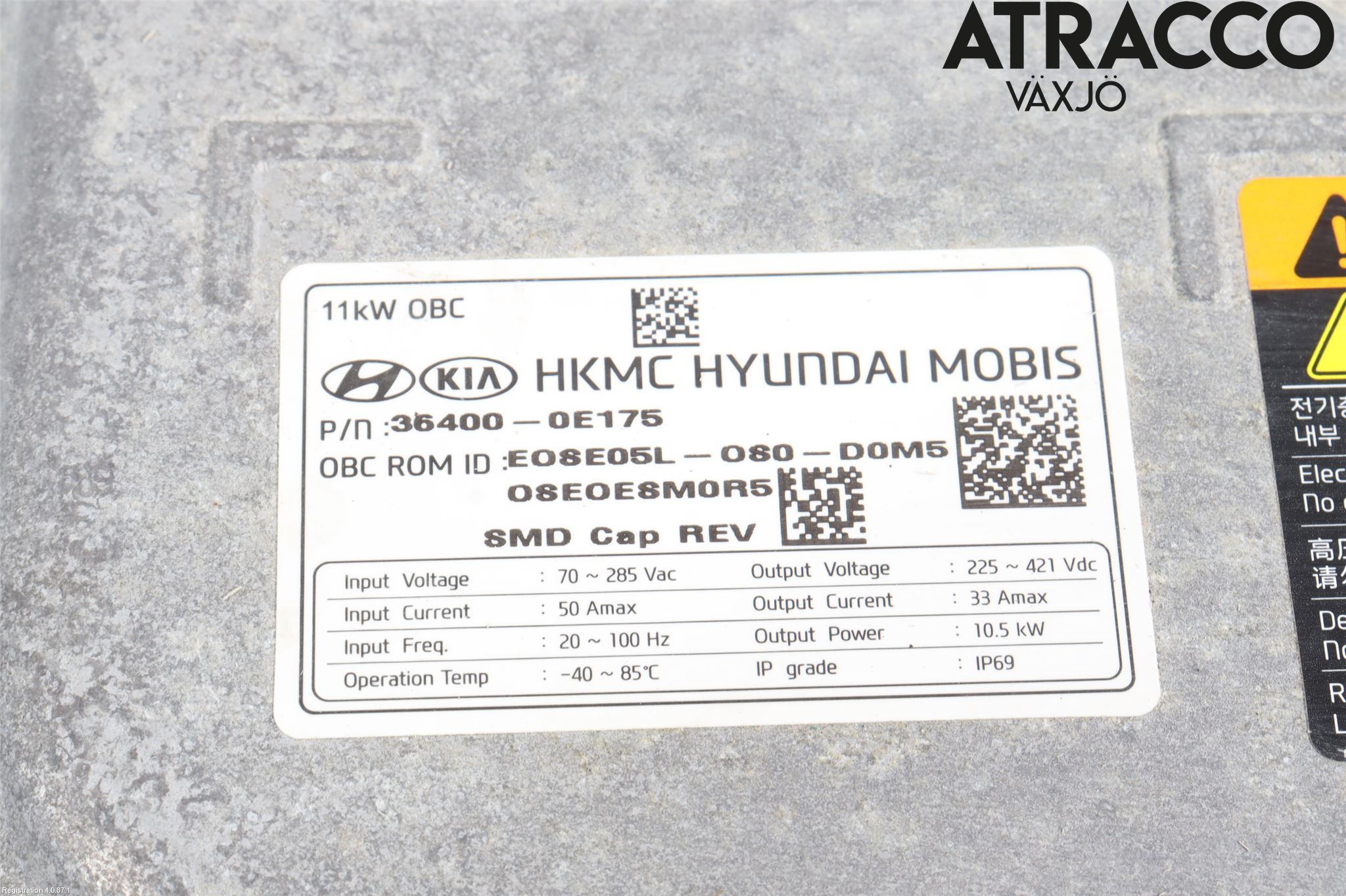 Hyundai KONA/ELECTRIC OS 18-23 Batterilader Hybrid