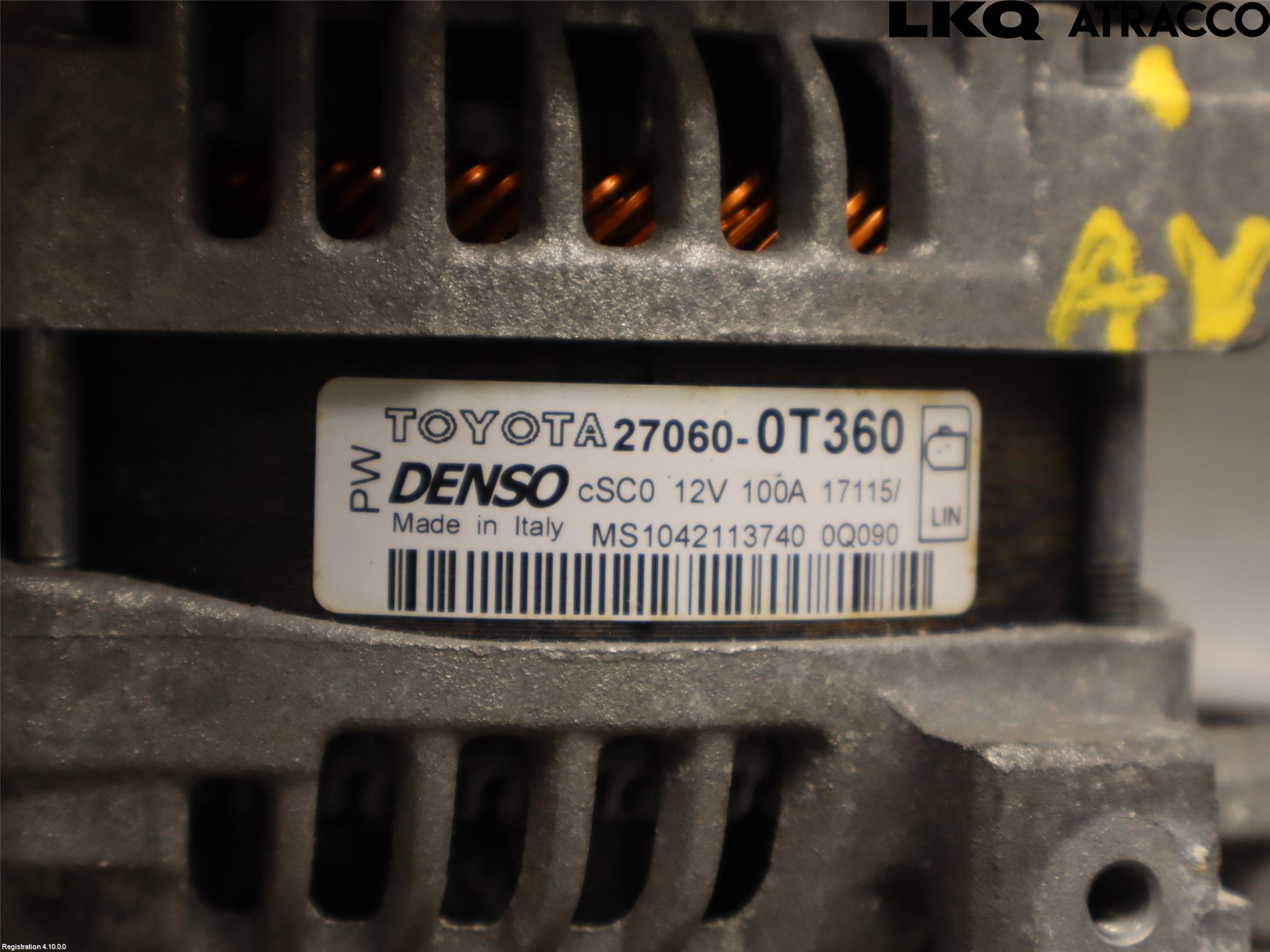 Toyota AVENSIS 16-18 Dynamo