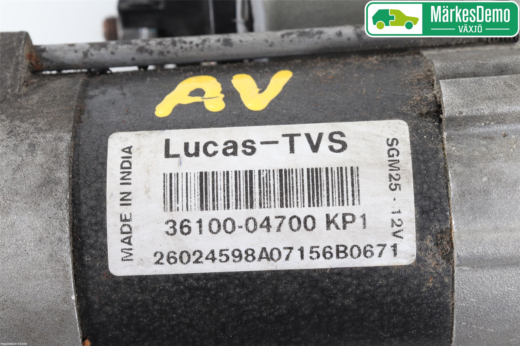 Hyundai i10 BA 14-16 Startmotor