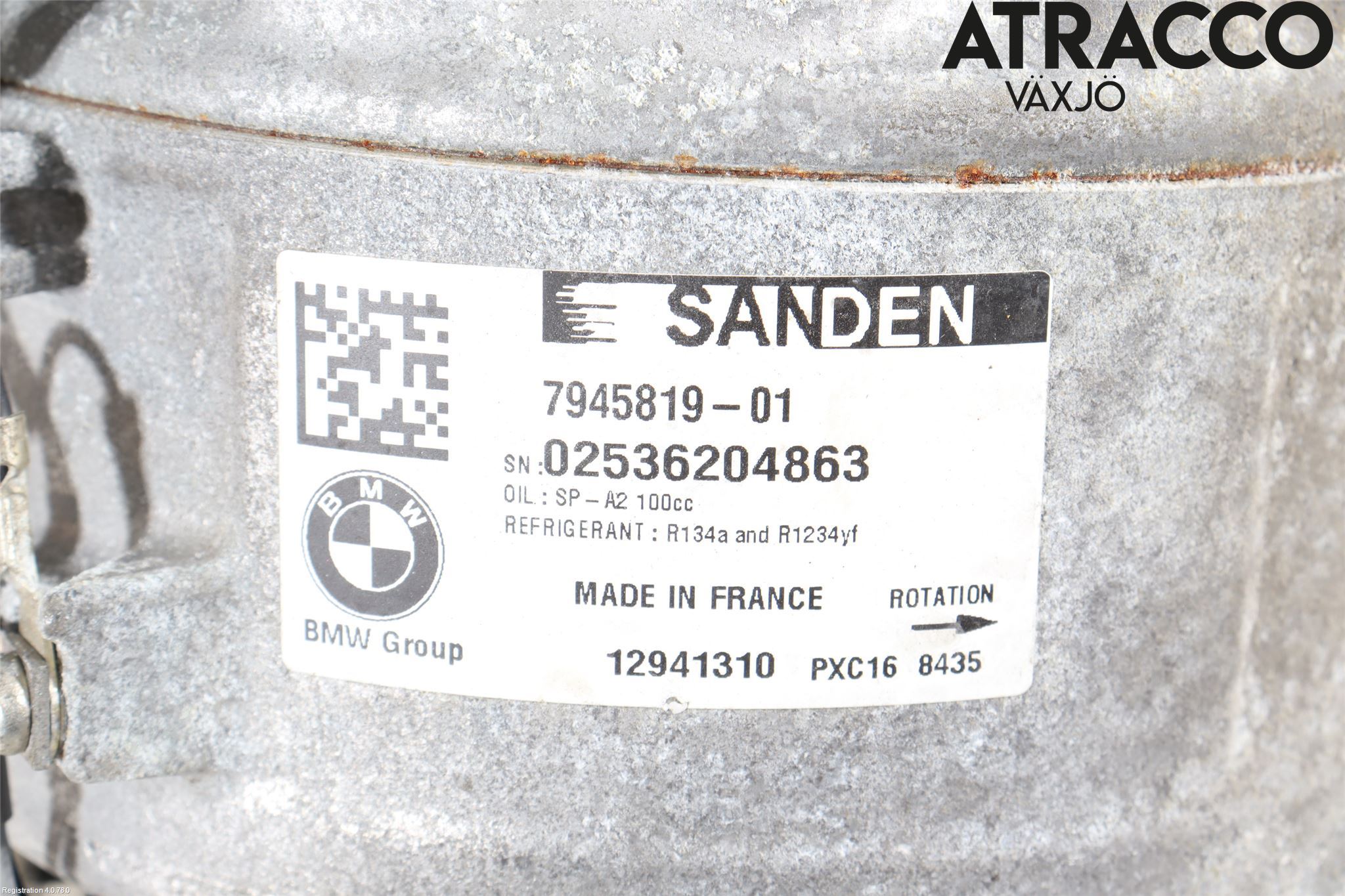 BMW 5 G30/G31/F90 17-23 Varme Ac Kompressor