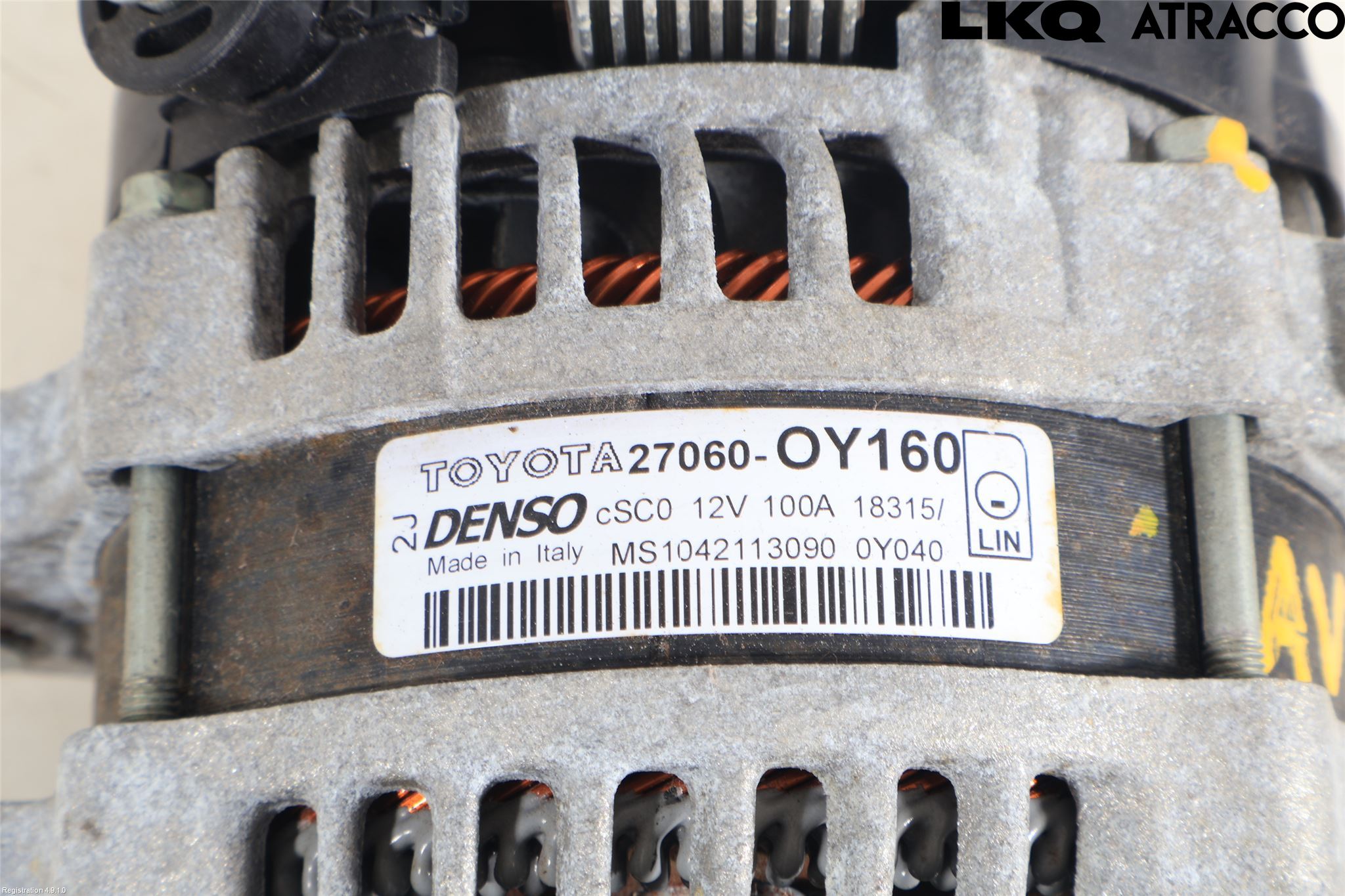 Toyota YARIS XP130 15-20 Dynamo