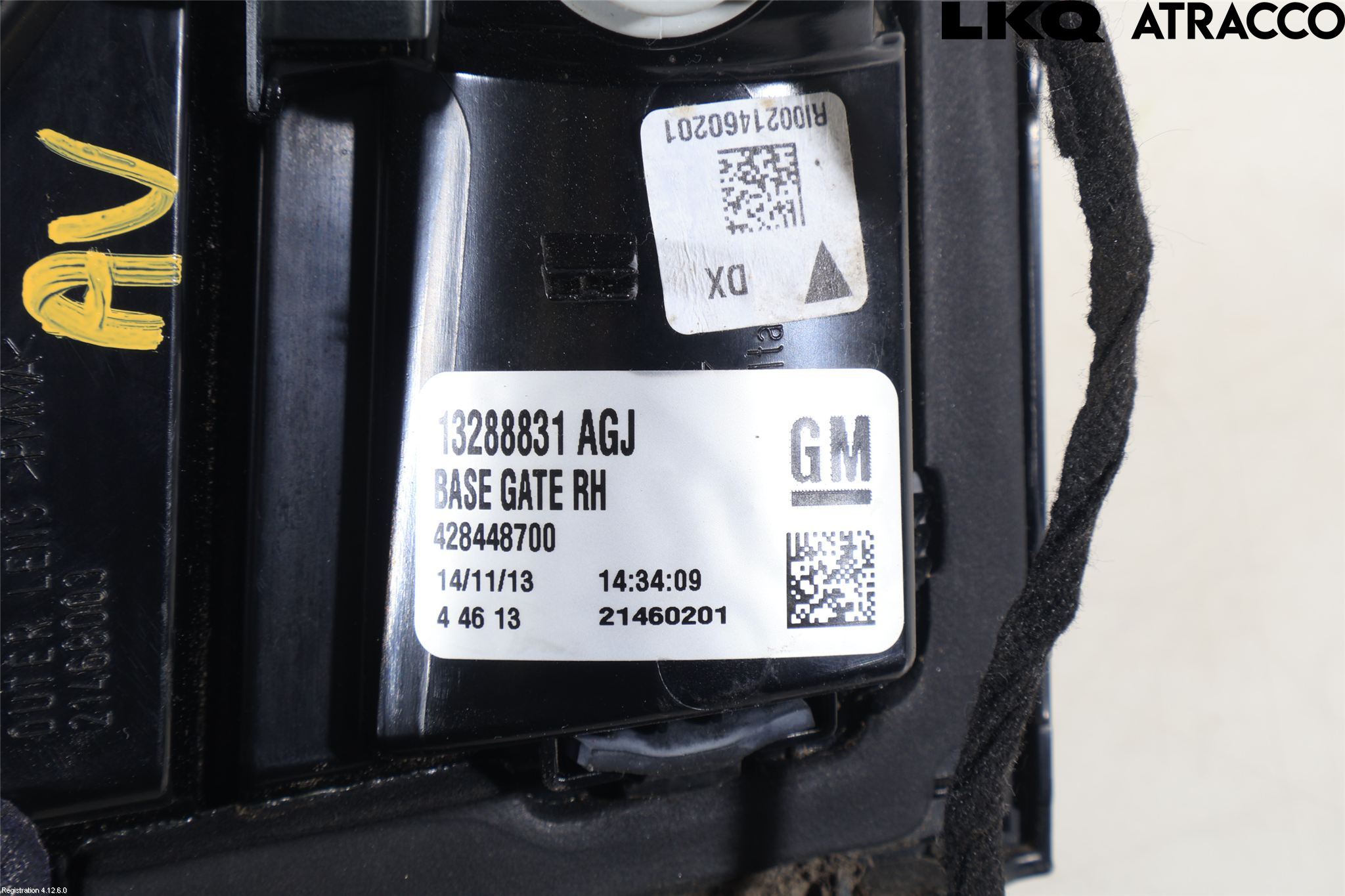 Opel ZAFIRA C 12-19 Baklykt Høyre  På Luke(Indre)
