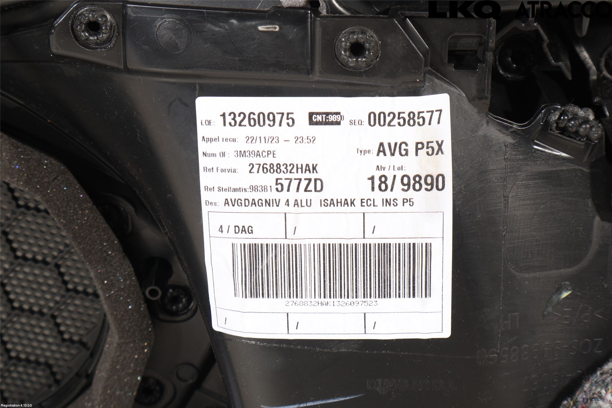Peugeot 308/E-308 21- Innr Dørtrekk Venstre