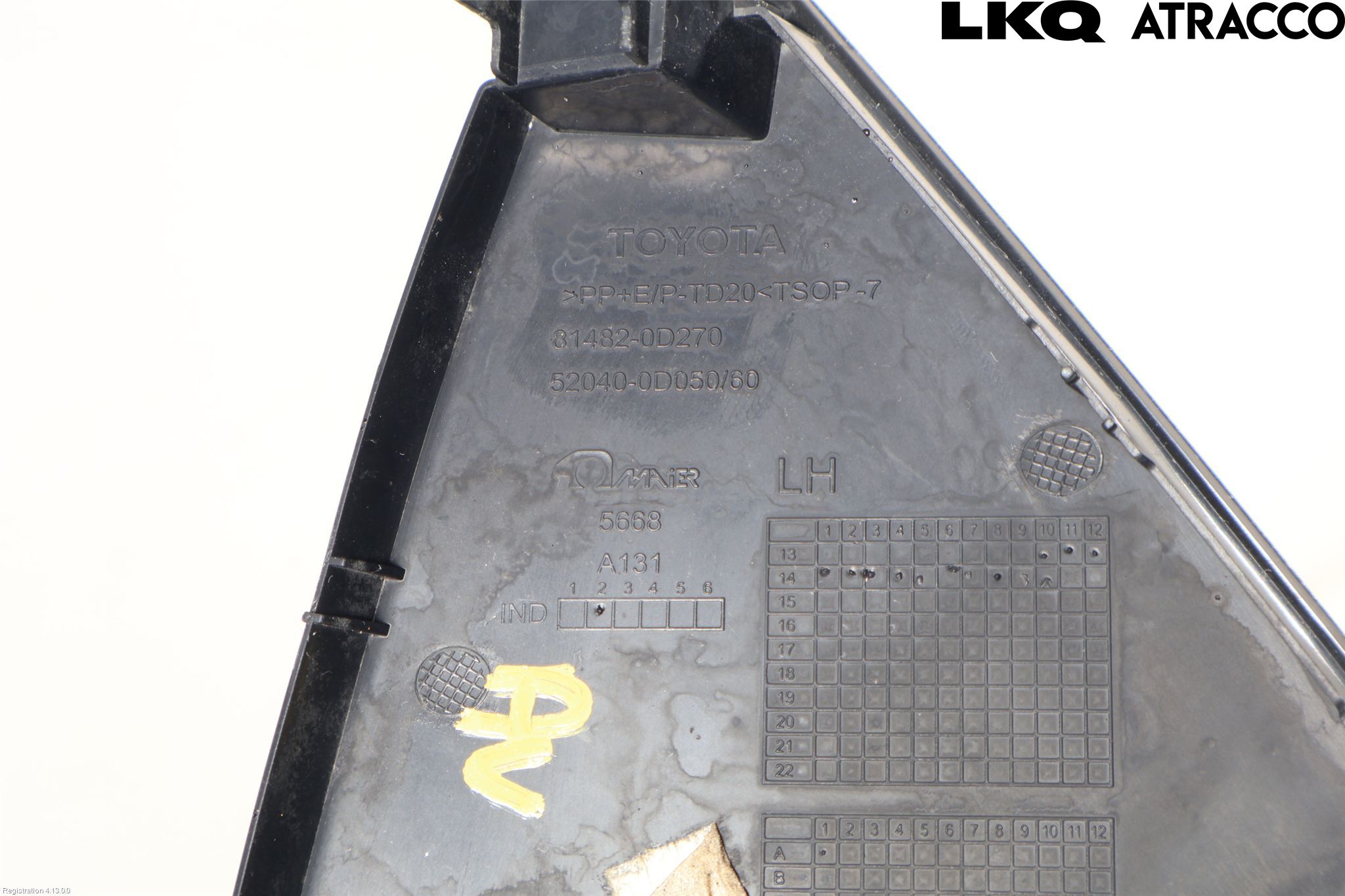 Toyota YARIS XP130 15-20 Frontlykt Kurve-Tåkelys Ramme