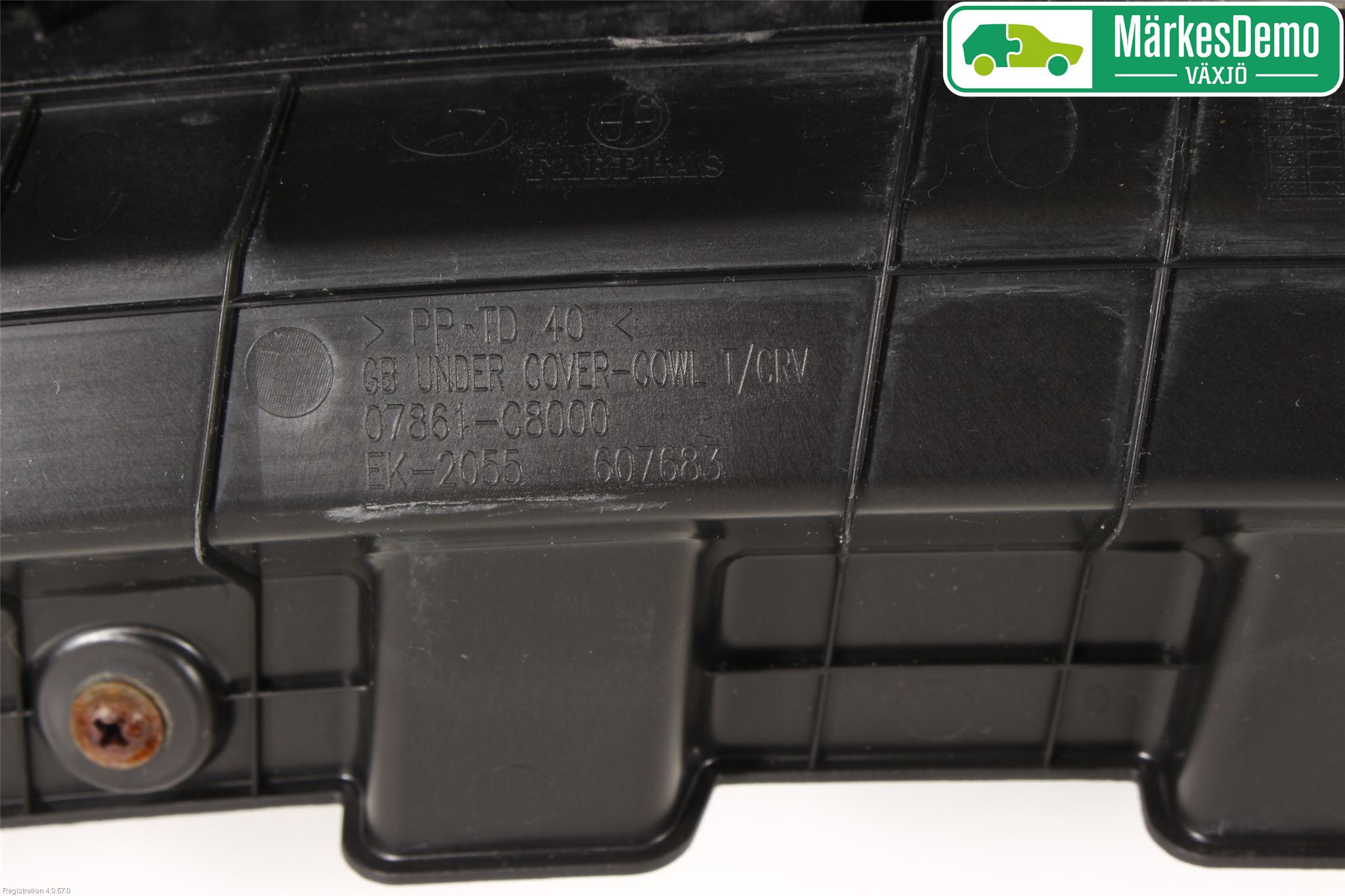 Hyundai i20 GB 15-20 Visker Deksel-Grill-Under Frr