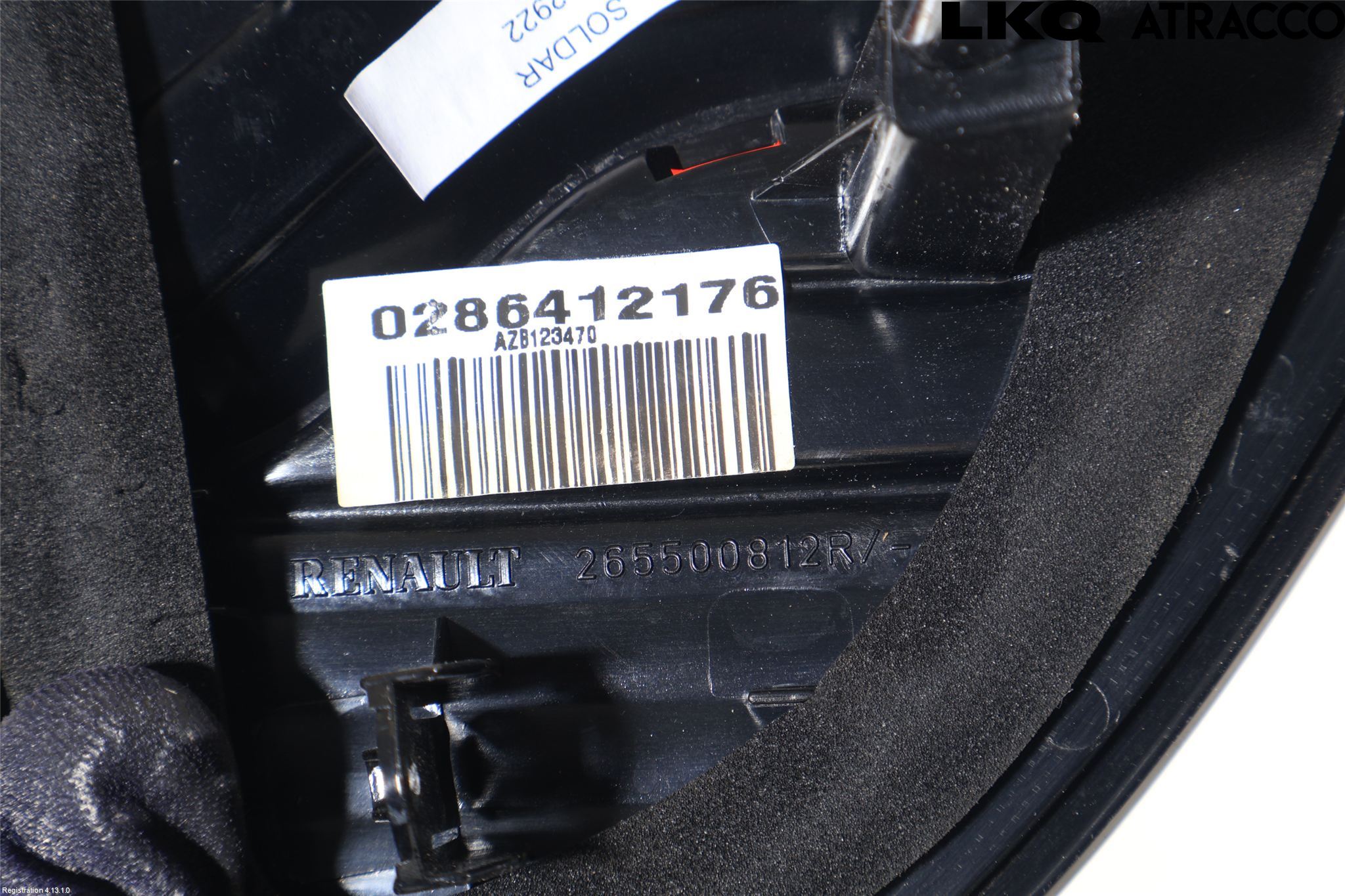 Renault CAPTUR 13-19 Baklykt Høyre  På Luke(Indre)