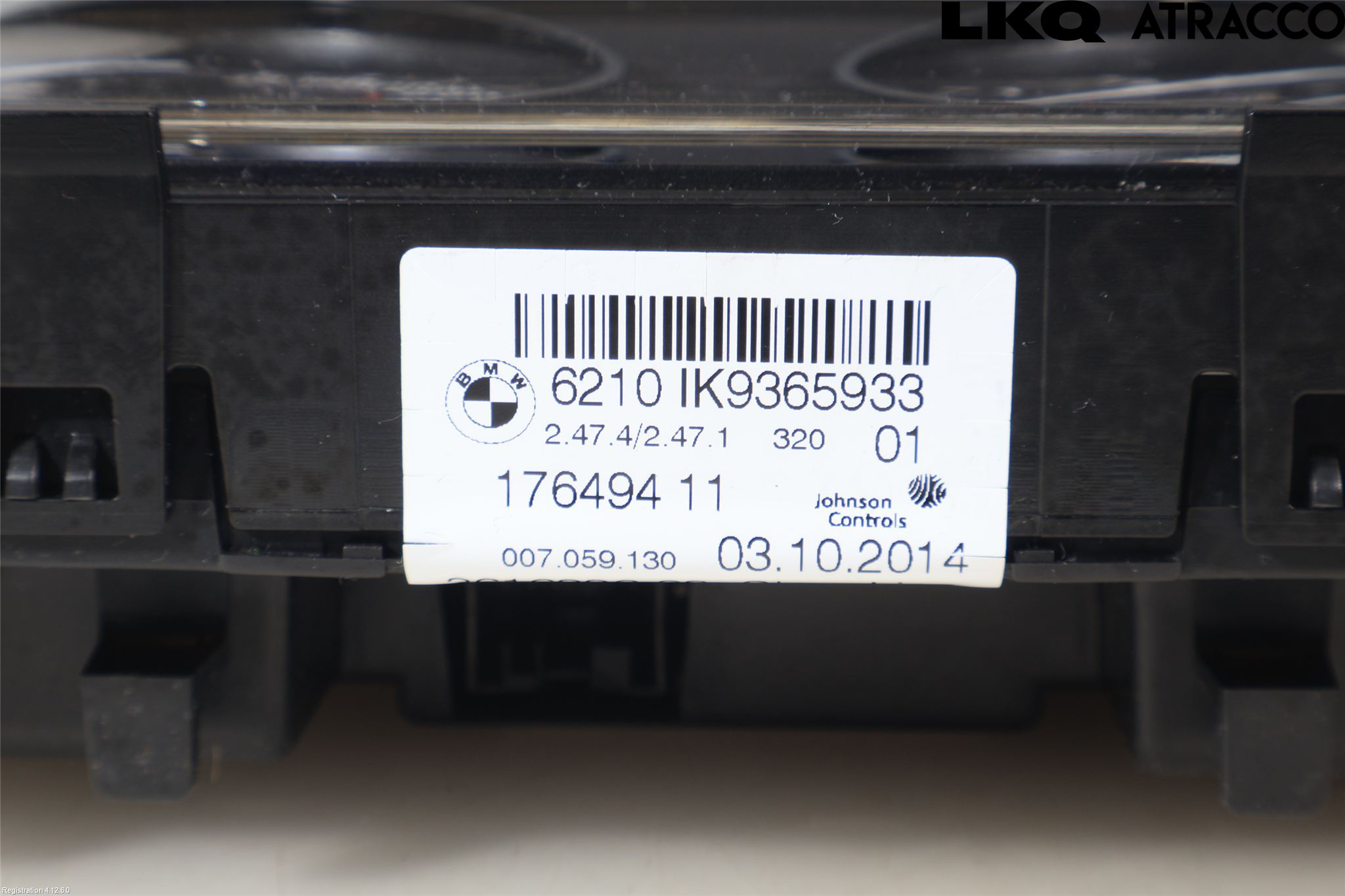BMW 3 F30/F31/F80 12-19 Instr Kombinert