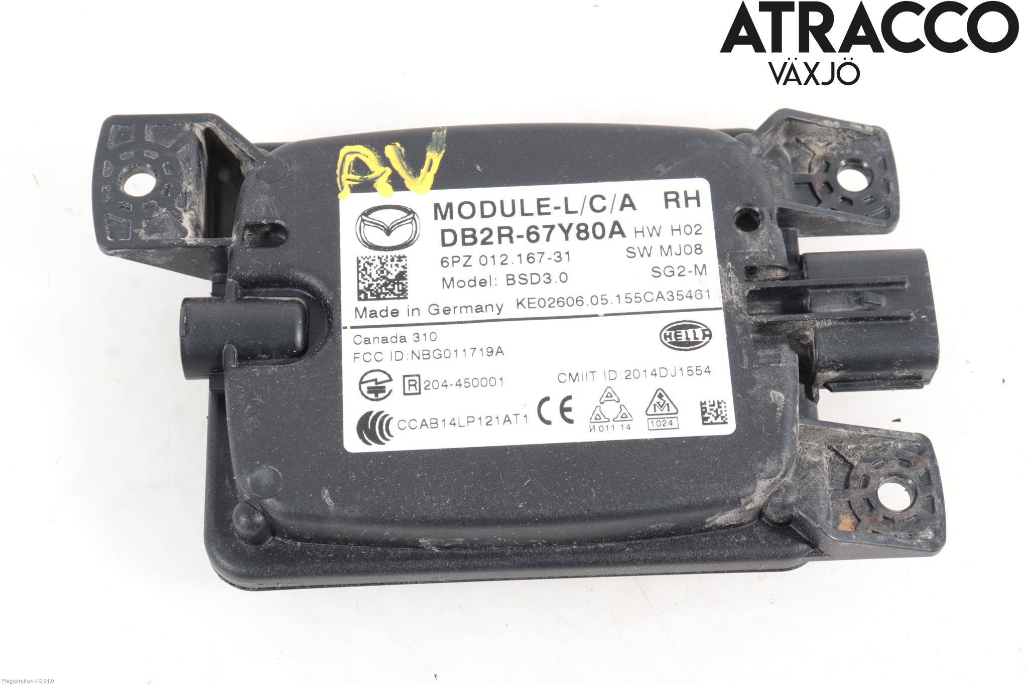 Mazda CX-3 Sensor Kollisjonsbeskyttelse