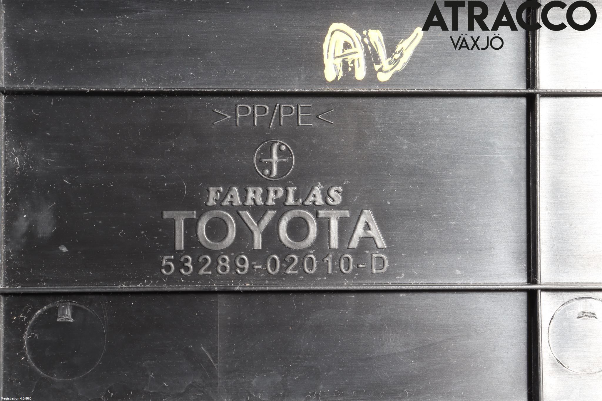 Toyota COROLLA 02-07 Frontplate Øvre