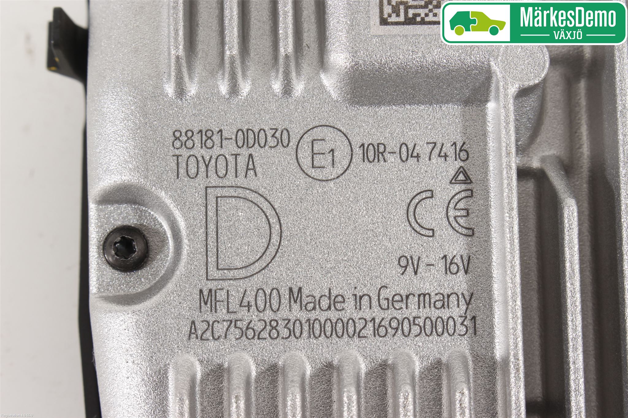 Toyota YARIS XP130 15-20 Sensor Kollisjonsbeskyttelse
