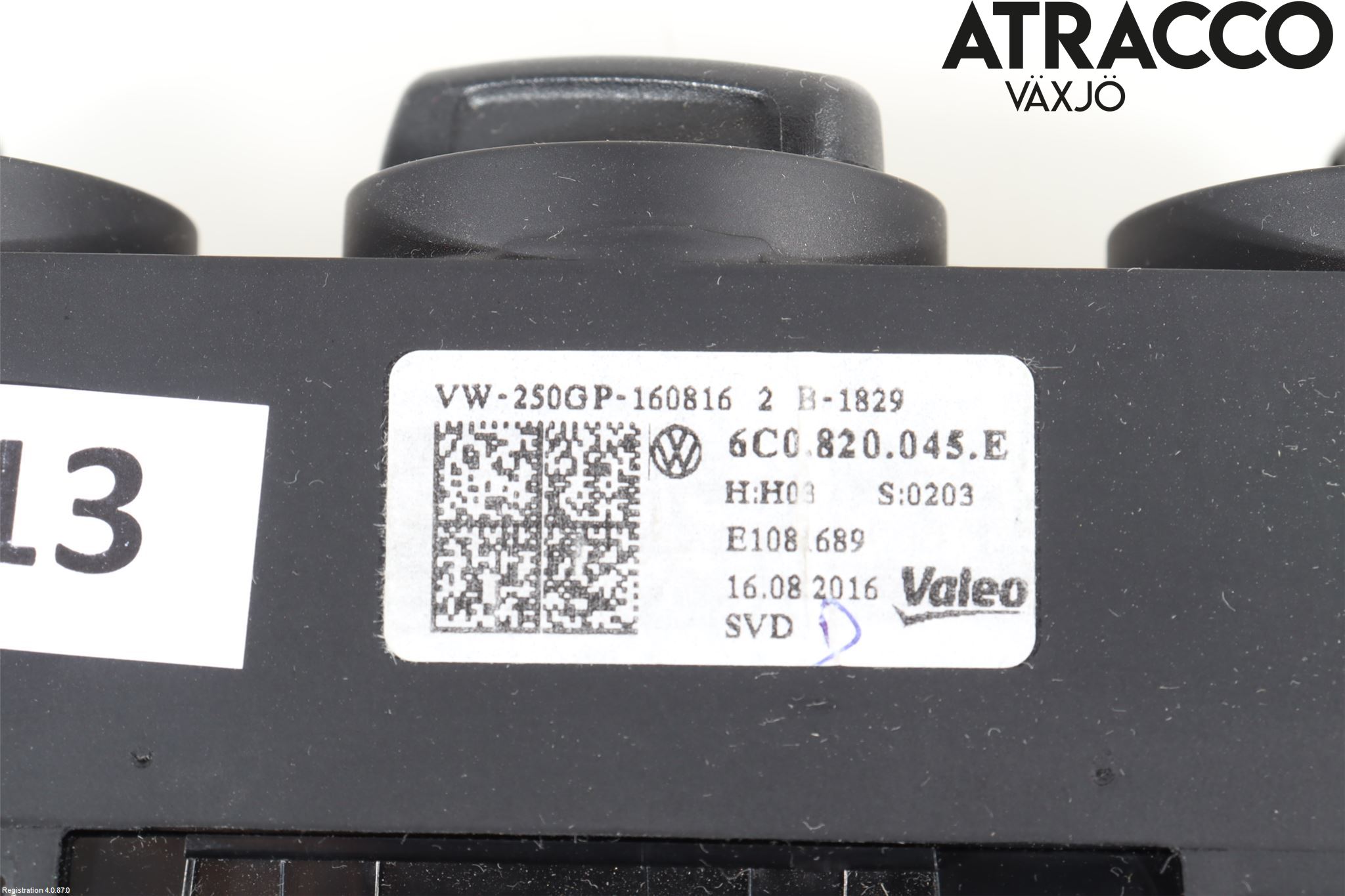 Volkswagen VW POLO 10-17 Varme Ac Betjening-Display
